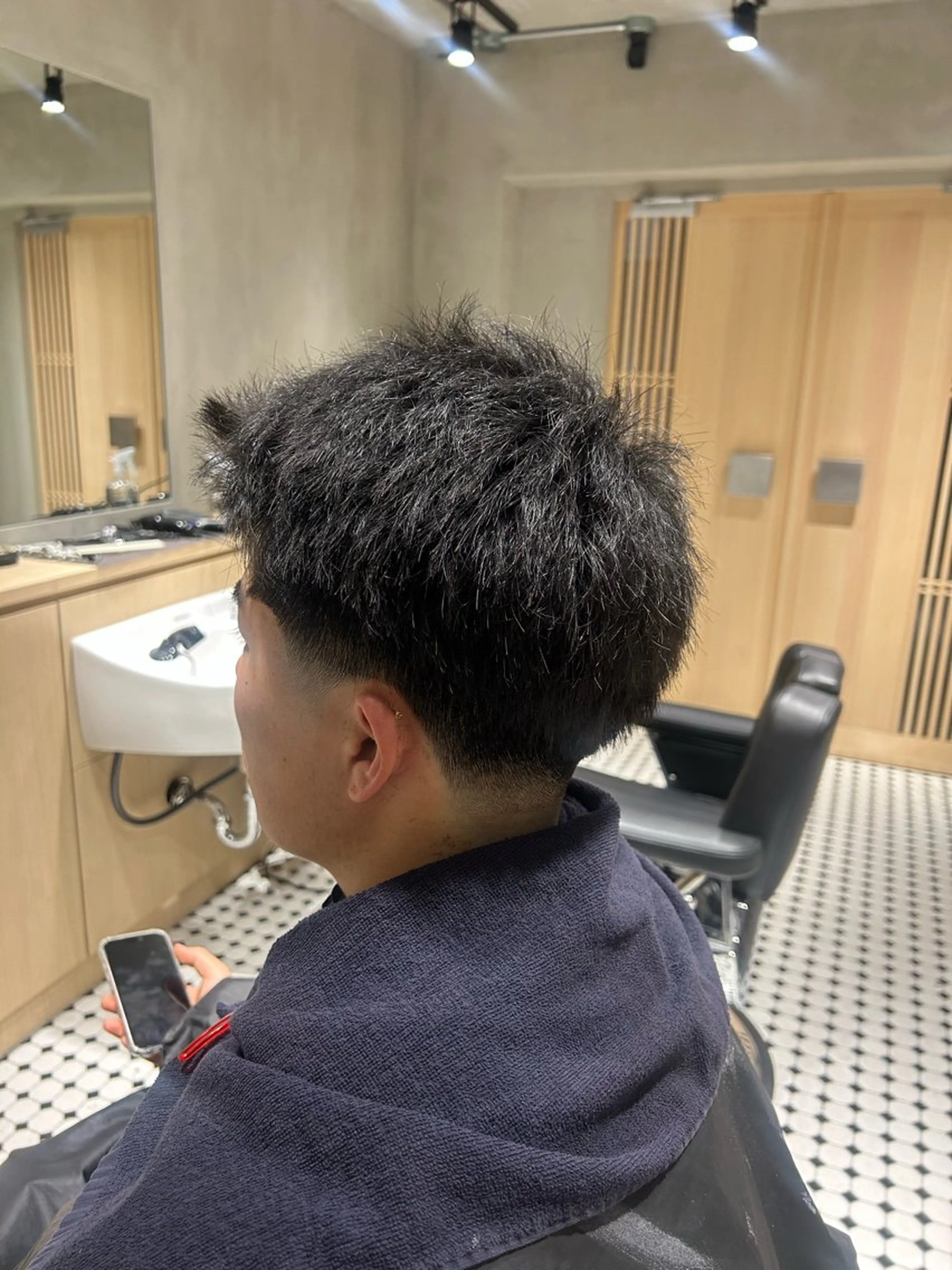 ショート メンズ 【明大前フェード/ メンズパーマ/岳】のヘアスタイル