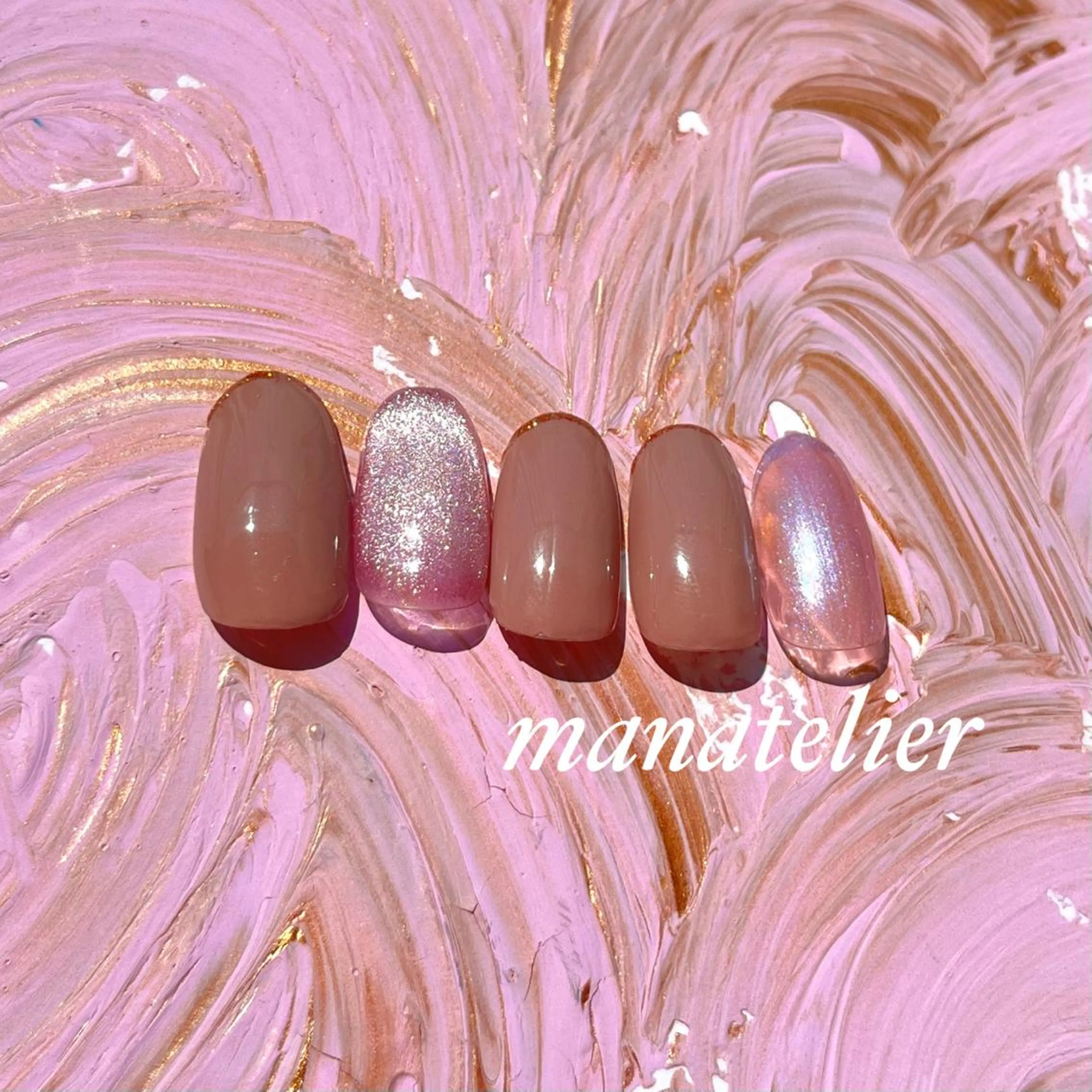 ネイル シンプルネイル ハンドネイル manatelier マナトリエのネイルデザイン