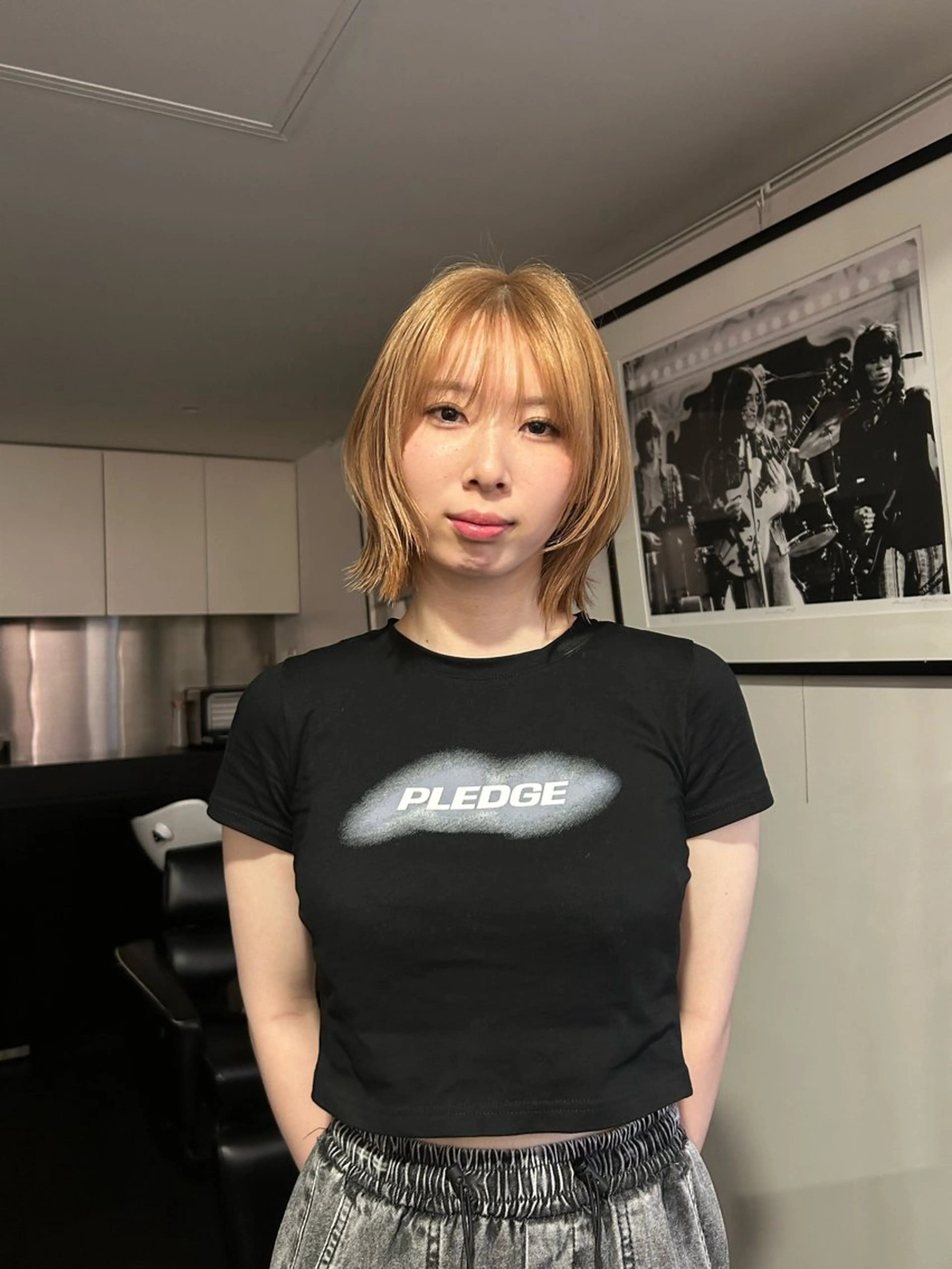 ショート ボブ 外ハネヘア カット 森珀斗/表参道 /ショート/ボブのヘアスタイル