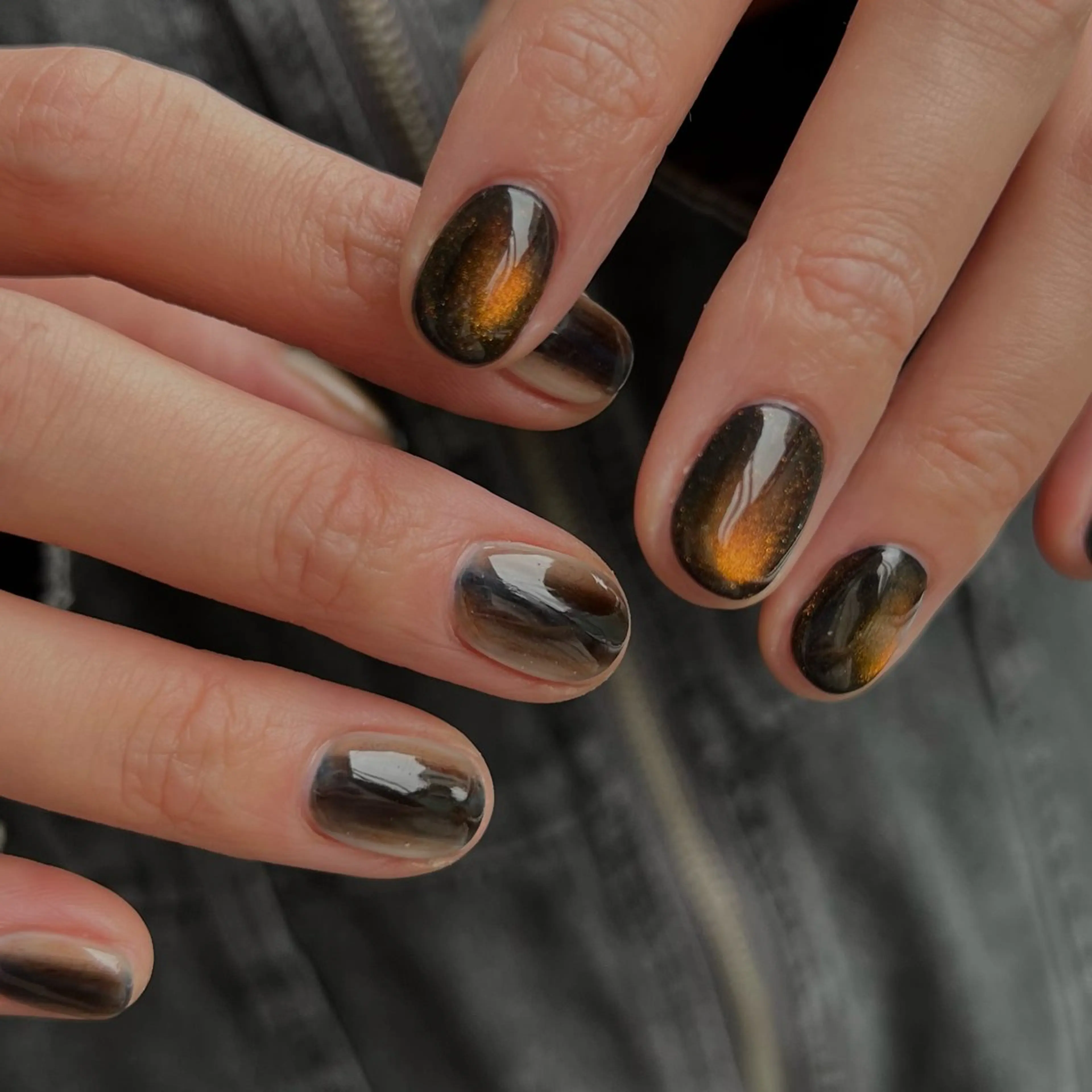 ネイル グラデーション マグネットネイル kuga amiのネイルデザイン