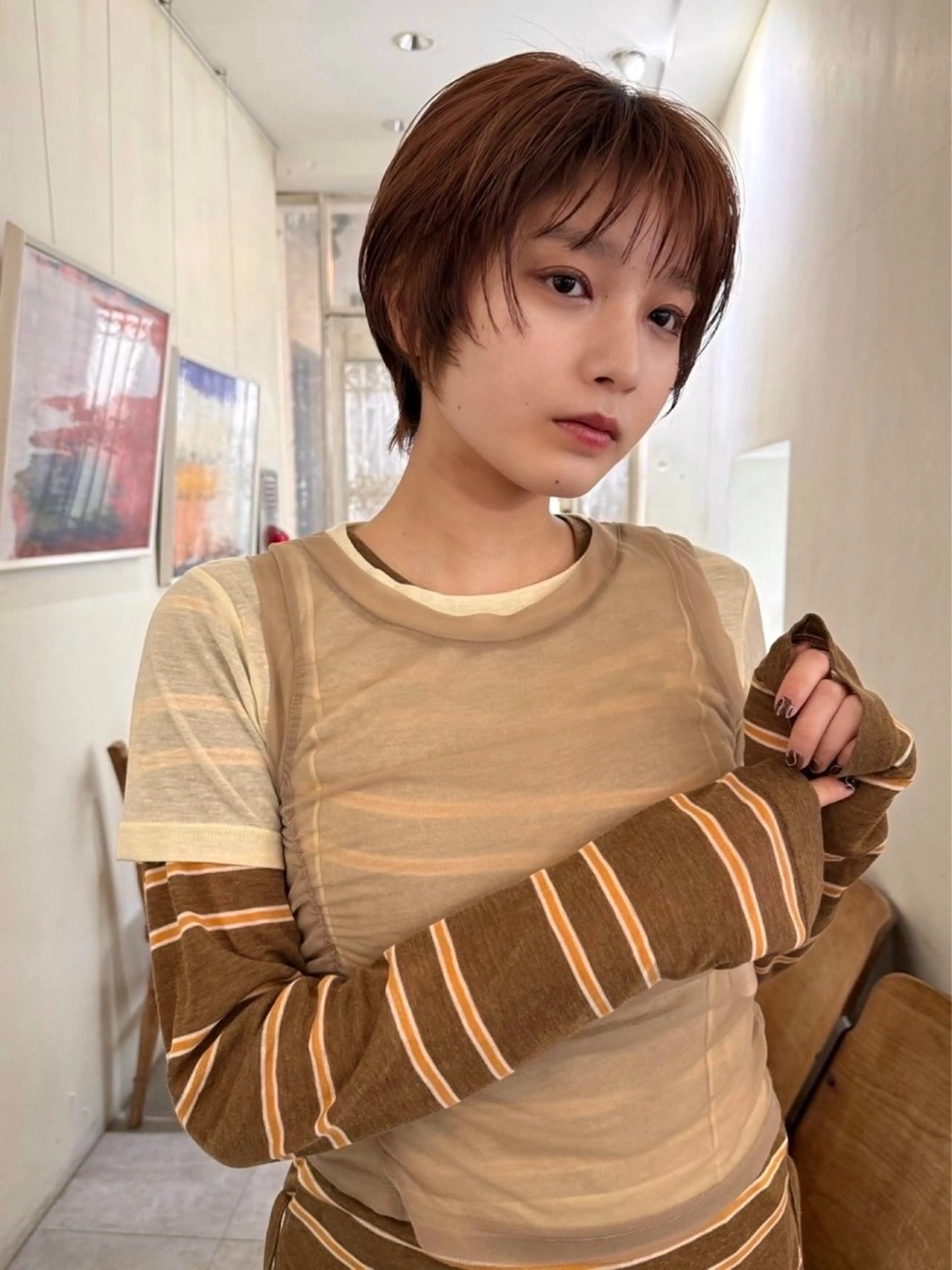 ショート カラー ショートヘア MINXharajuku所属・レイヤー MINX伊藤なず菜のヘアスタイル