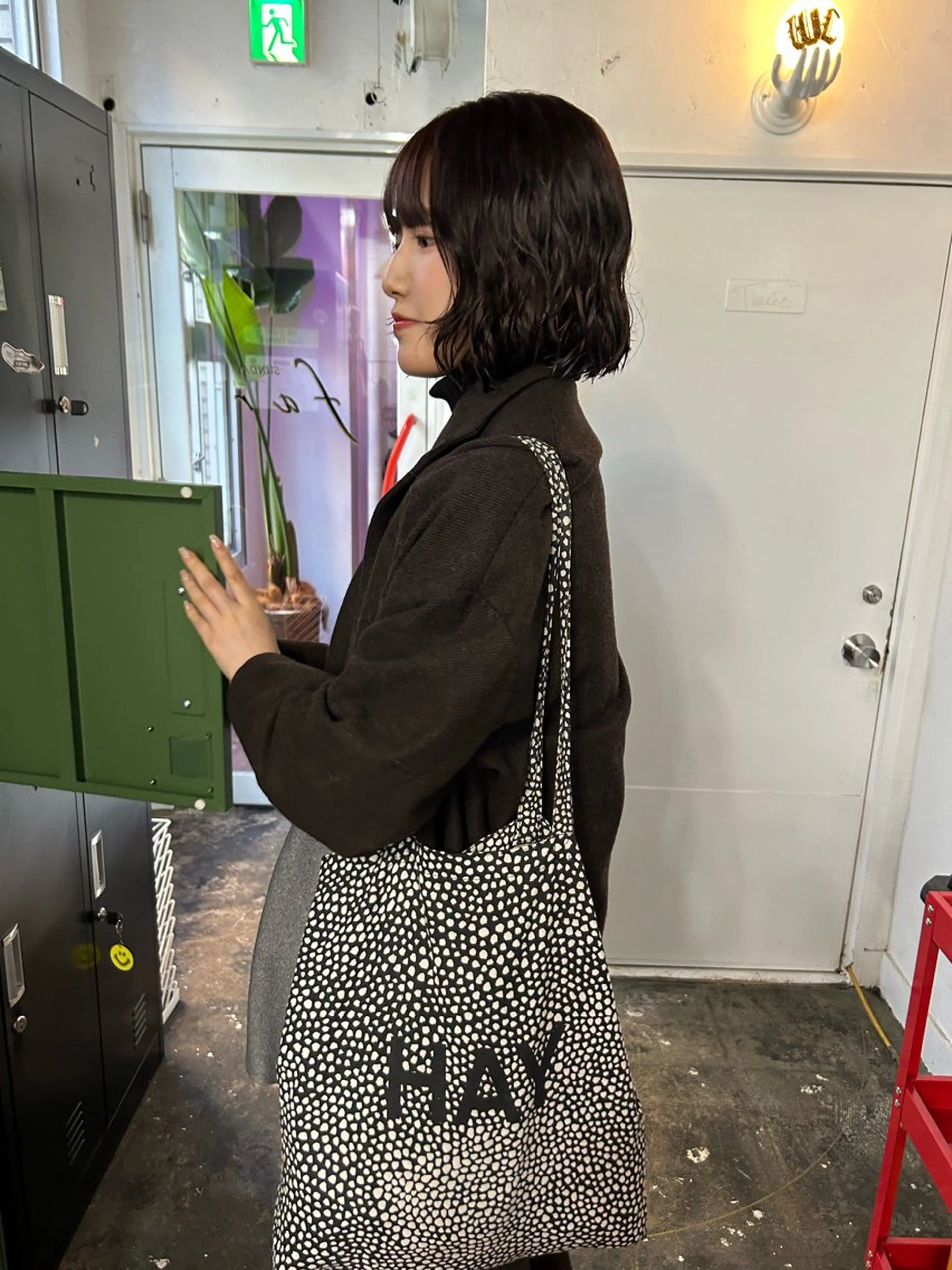 ミディアム カラー パーマ ミディアムパーマ ブラウンカラー ショコラブラウン ボブ カット ヘアカラー パーマ maho/垢抜け カラー♡パーマのヘアスタイル