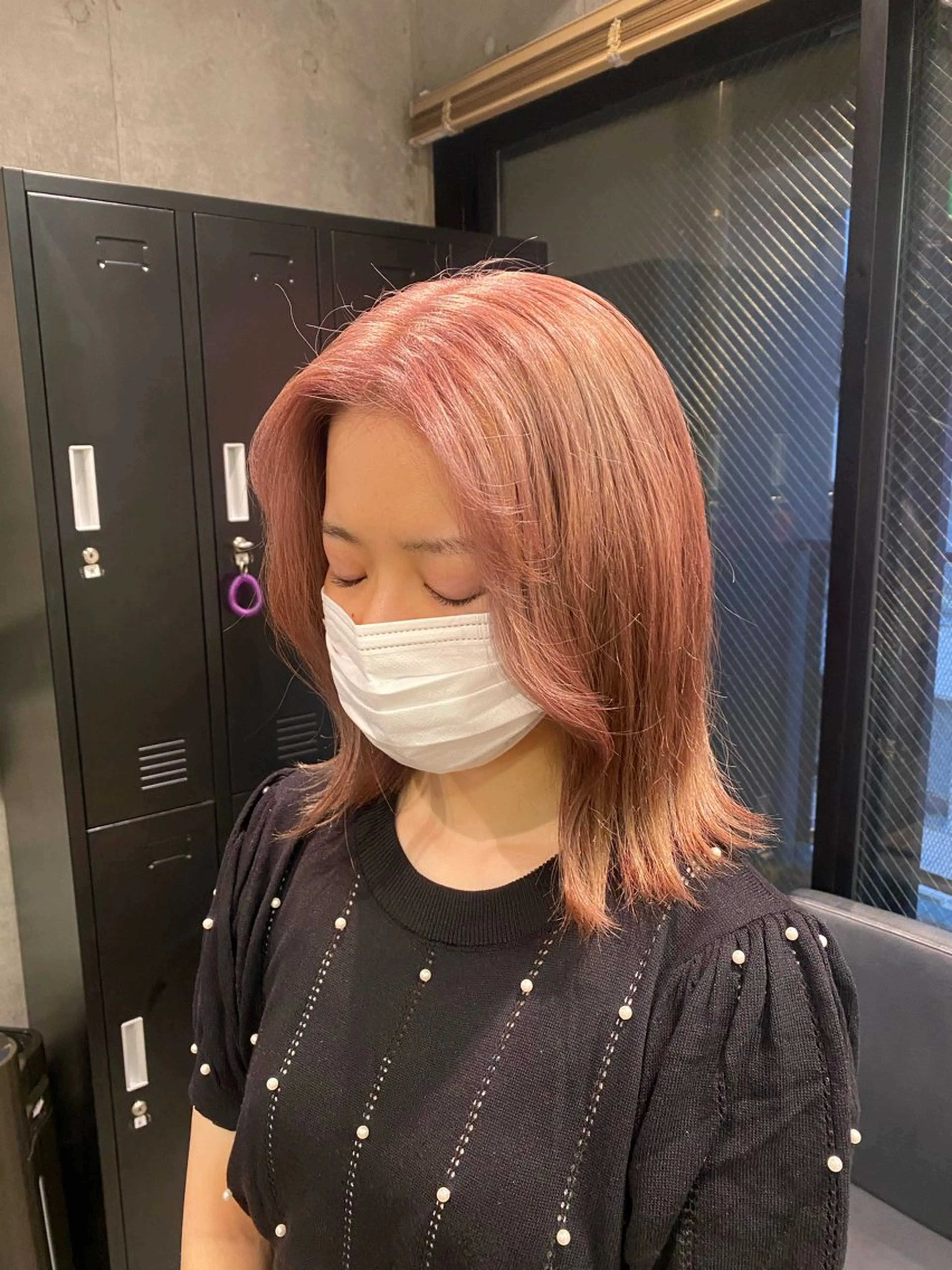 ミディアム カラー カット ヘアカラー トリートメント 🩶レイヤーカット 🩶柔らかカラー結愛のヘアスタイル