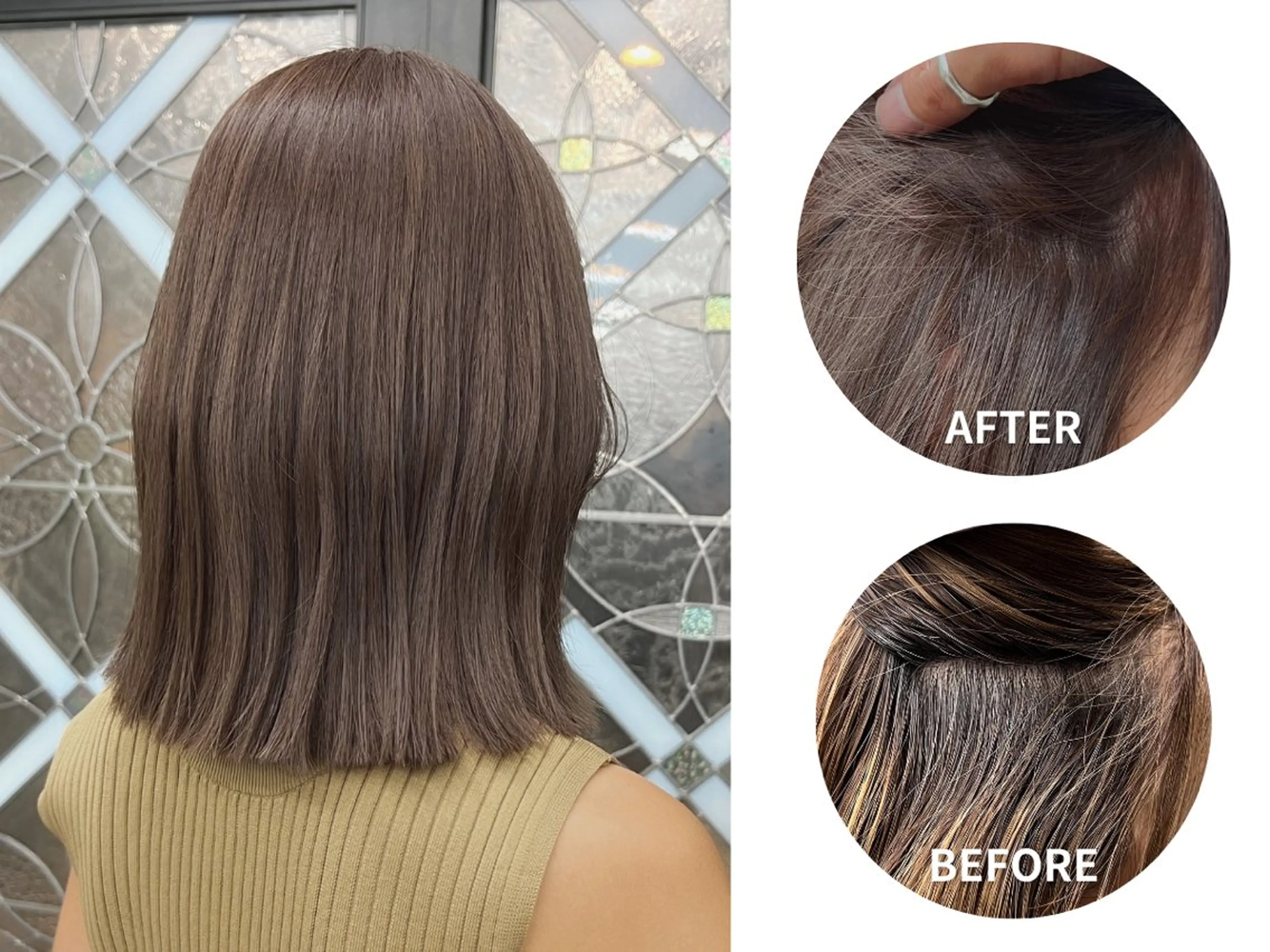 ミディアム カラー ブリーチ デザインカラー ハイライトカラー イルミナカラー ハイライト Calenda/ パーソナル美髪サロンのヘアスタイル