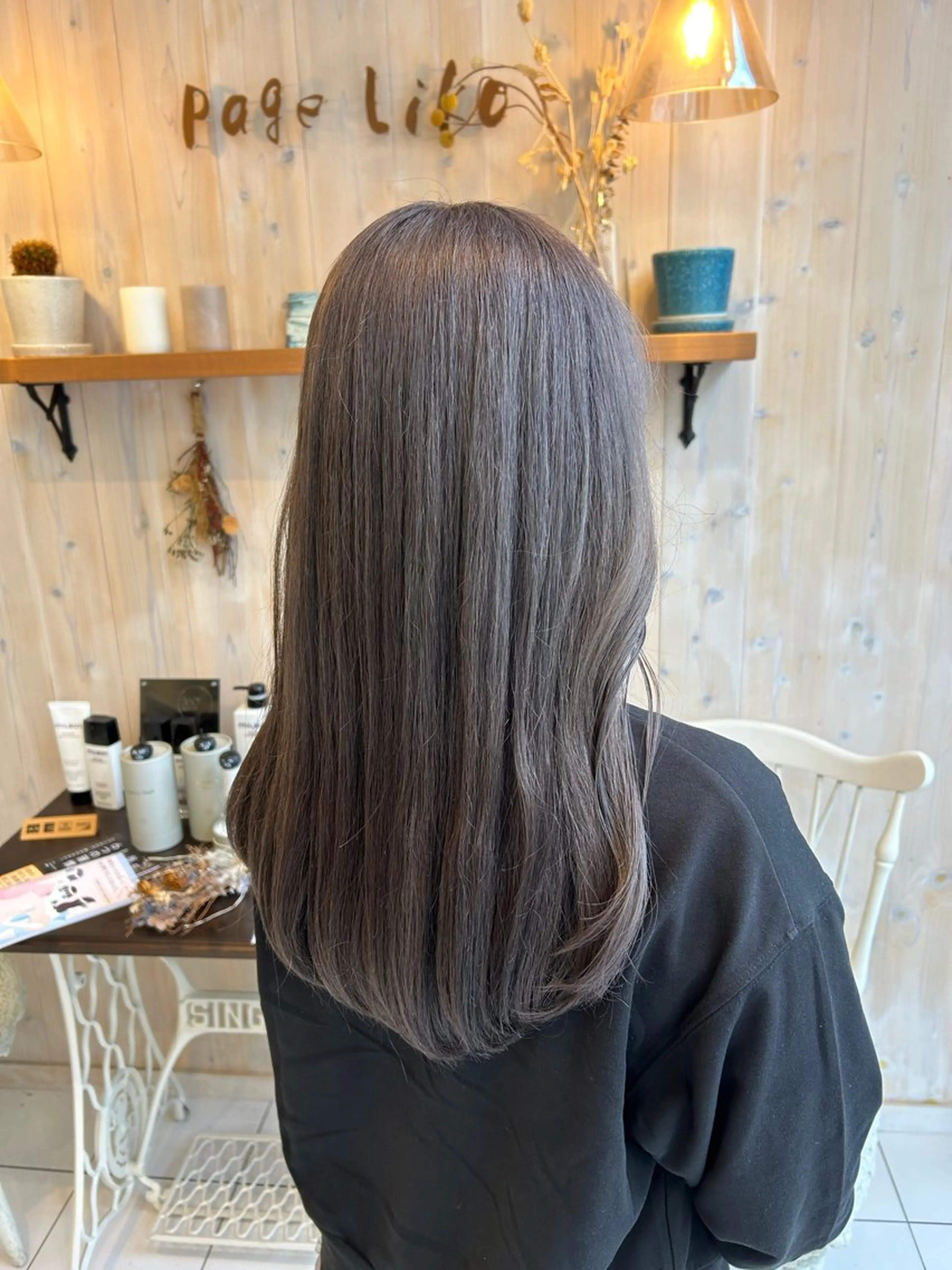 セミロング カラー パープルカラー カット ヘアカラー アニメオタク美容師/ miharuのヘアスタイル