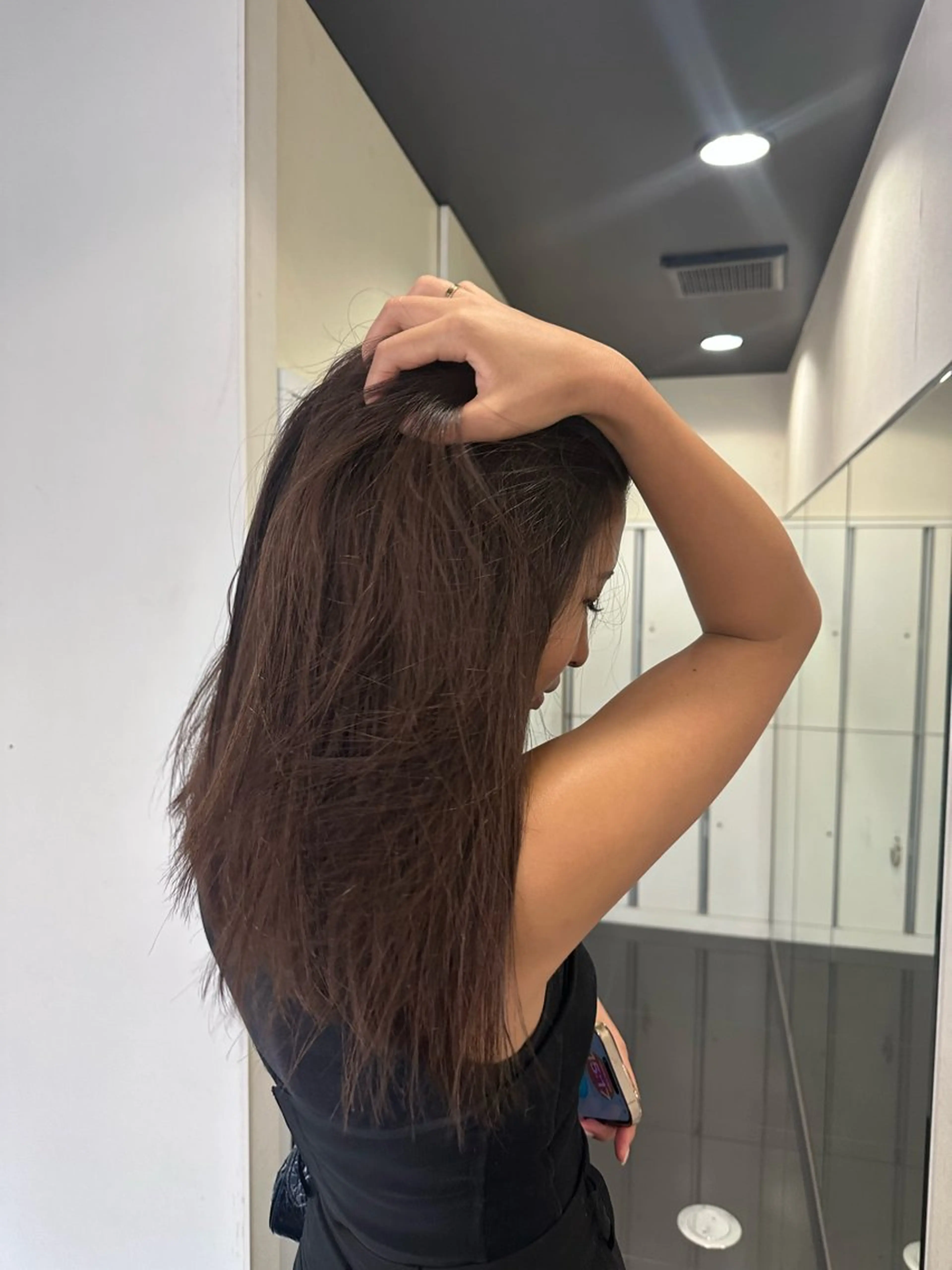 セミロング カラー ブリーチカラー/ベー ジュ/Hono🦖のヘアスタイル