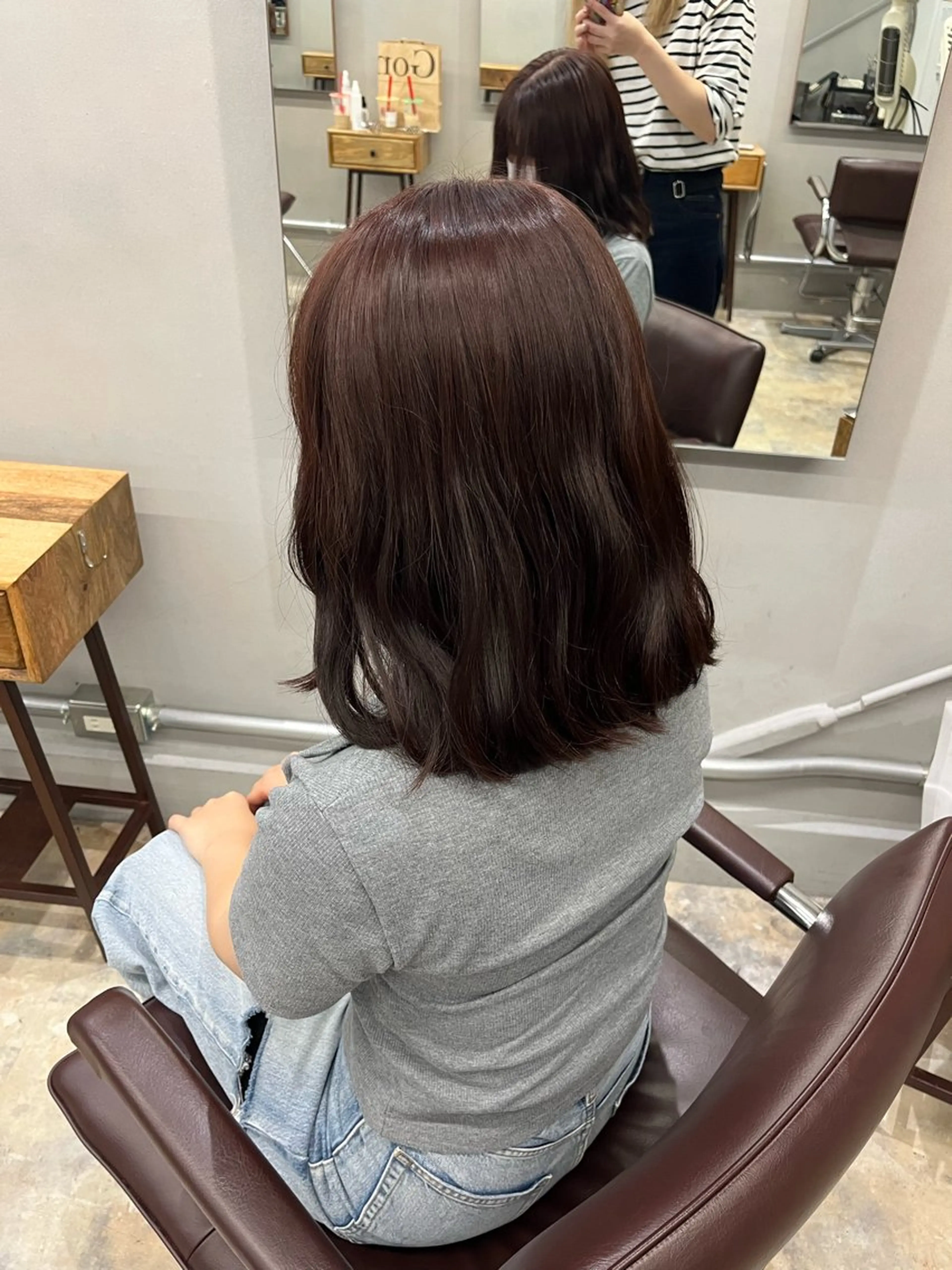 カラー ブラウンカラー オレンジ 相宮 優羽のヘアスタイル