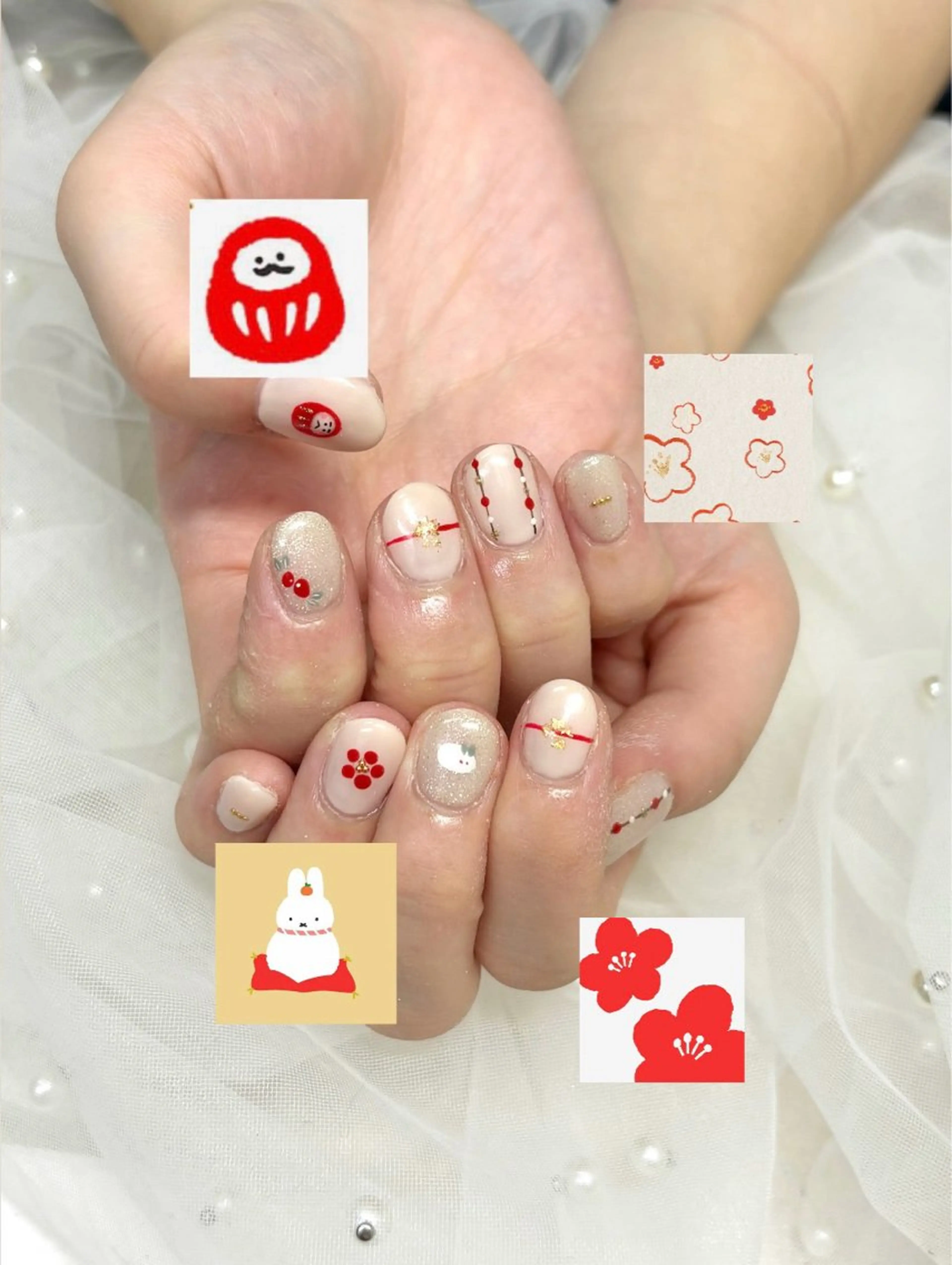 ネイル アートネイル 持ち込み ハンドネイル フットネイル Nailsalon mui.所属・中家 亜紗子のネイルデザイン