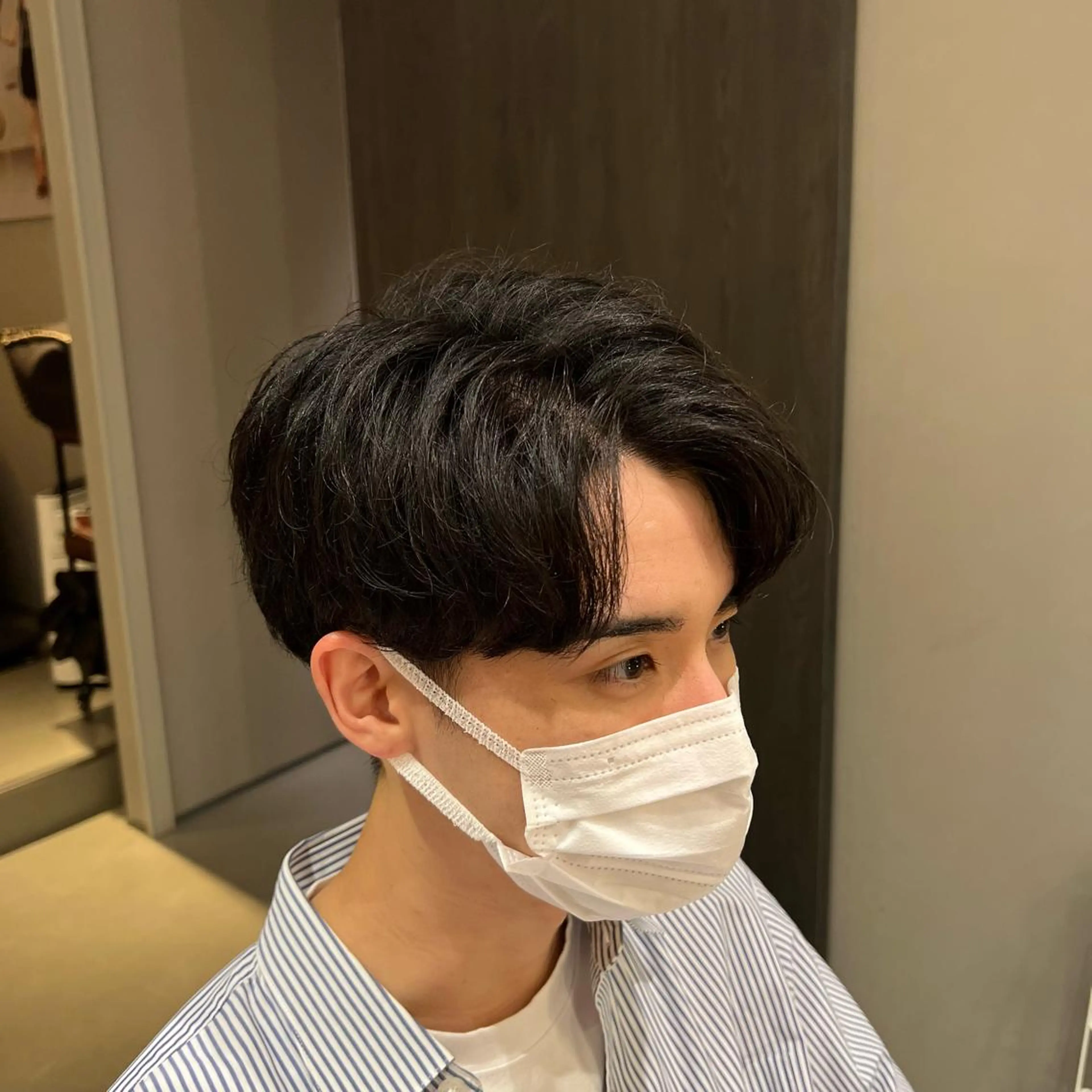 ショート パーマ メンズ カット パーマ 梅田茶屋町メンズ 専門美容師 山元一平のヘアスタイル