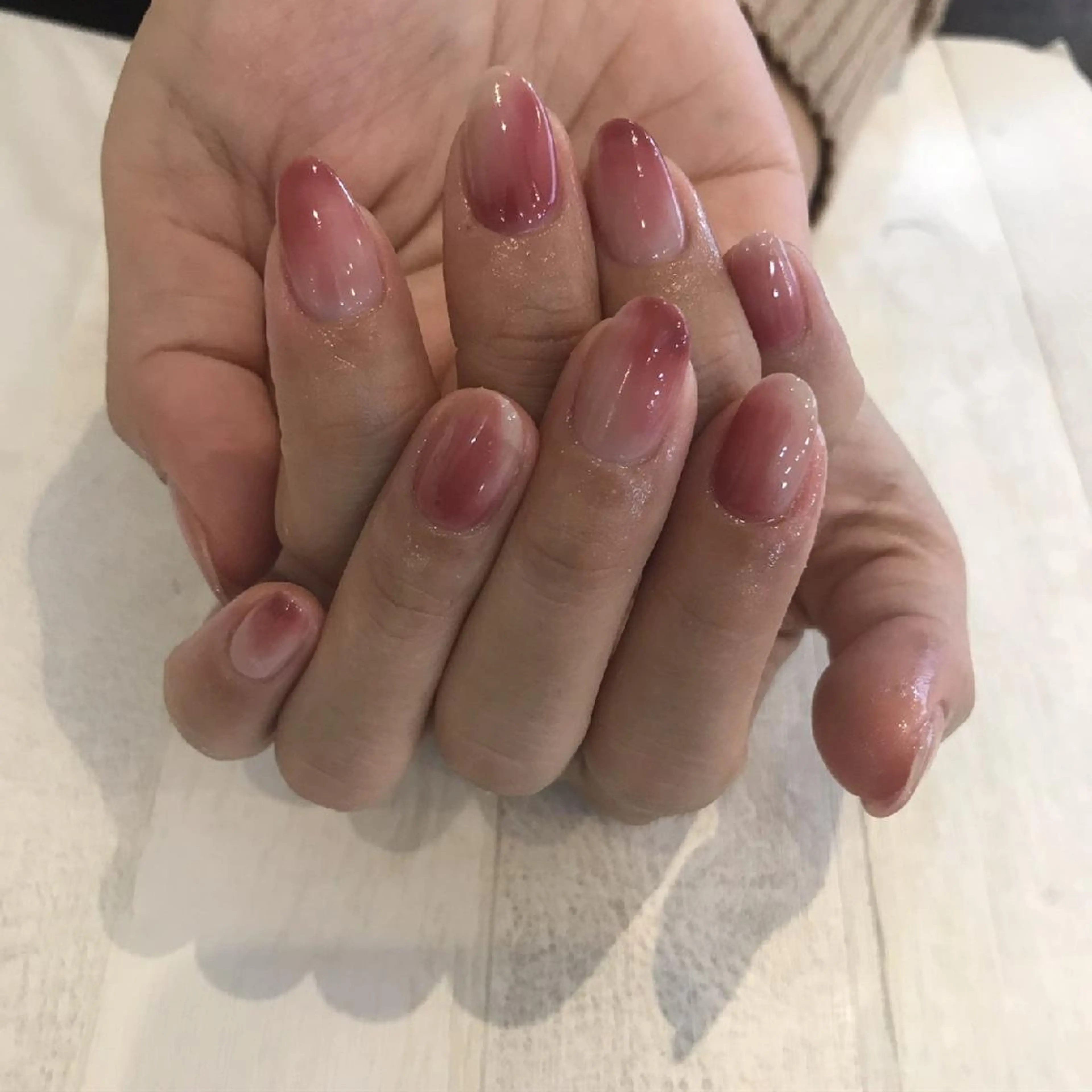 ネイル アートネイル 持ち込み ニュアンスネイル nail .のネイルデザイン