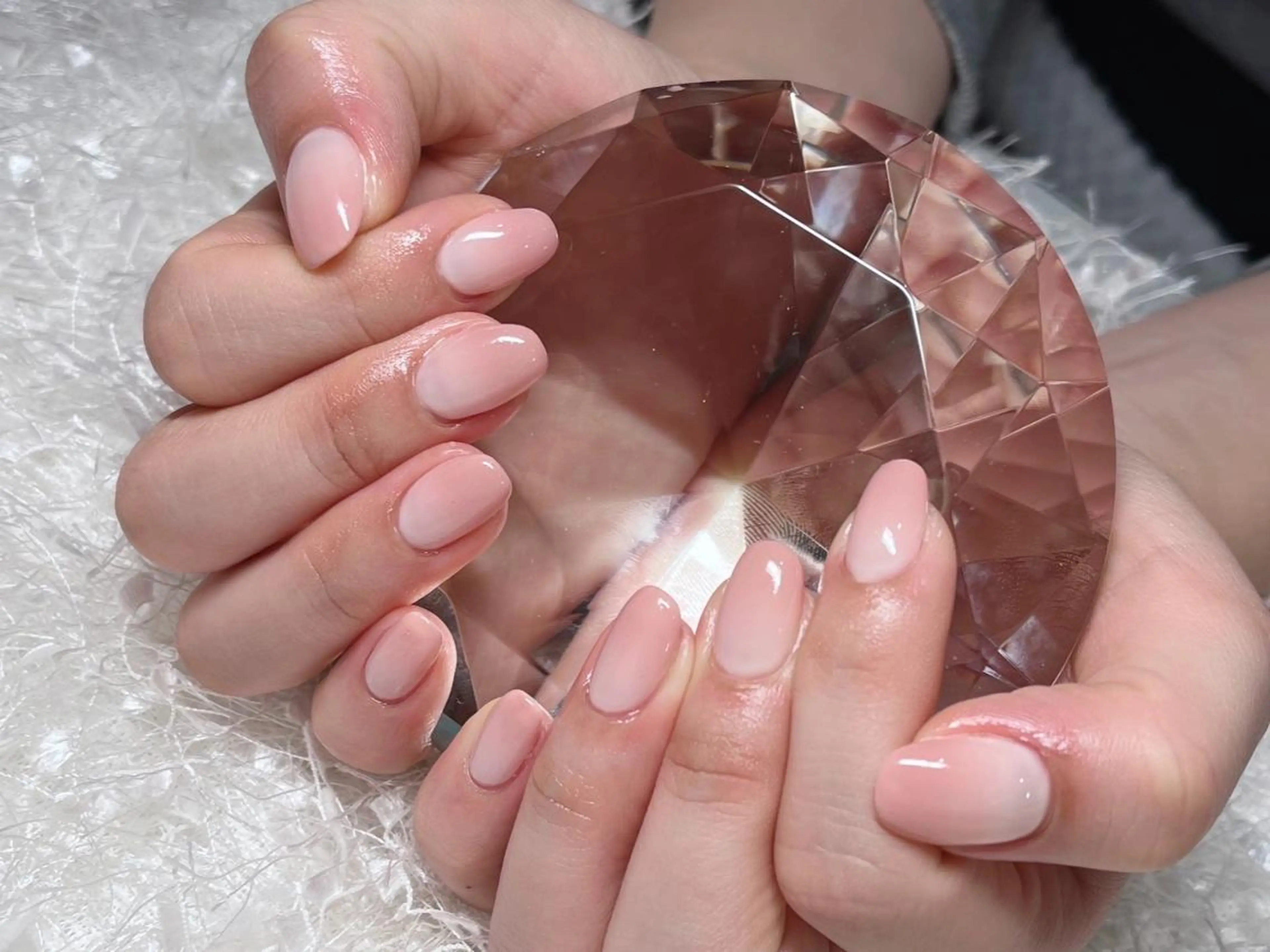 ネイル 長さ出し フレンチネイル ジェルネイル グラデーション 韓国ネイル ハンドネイル Nail&eye Belire 新宿のネイルデザイン