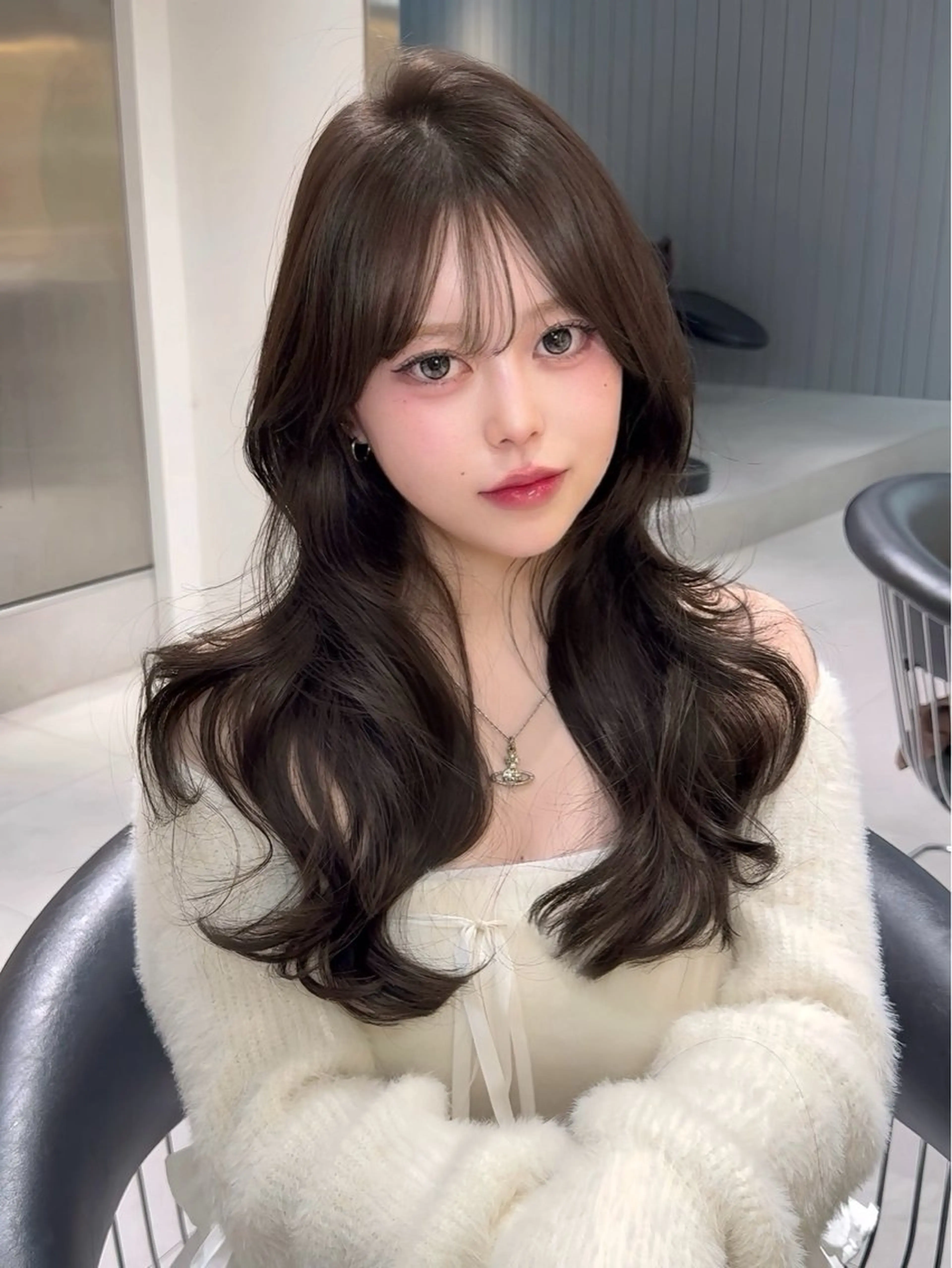 ロング カラー Lond mare レイヤーカット/韓国のヘアスタイル