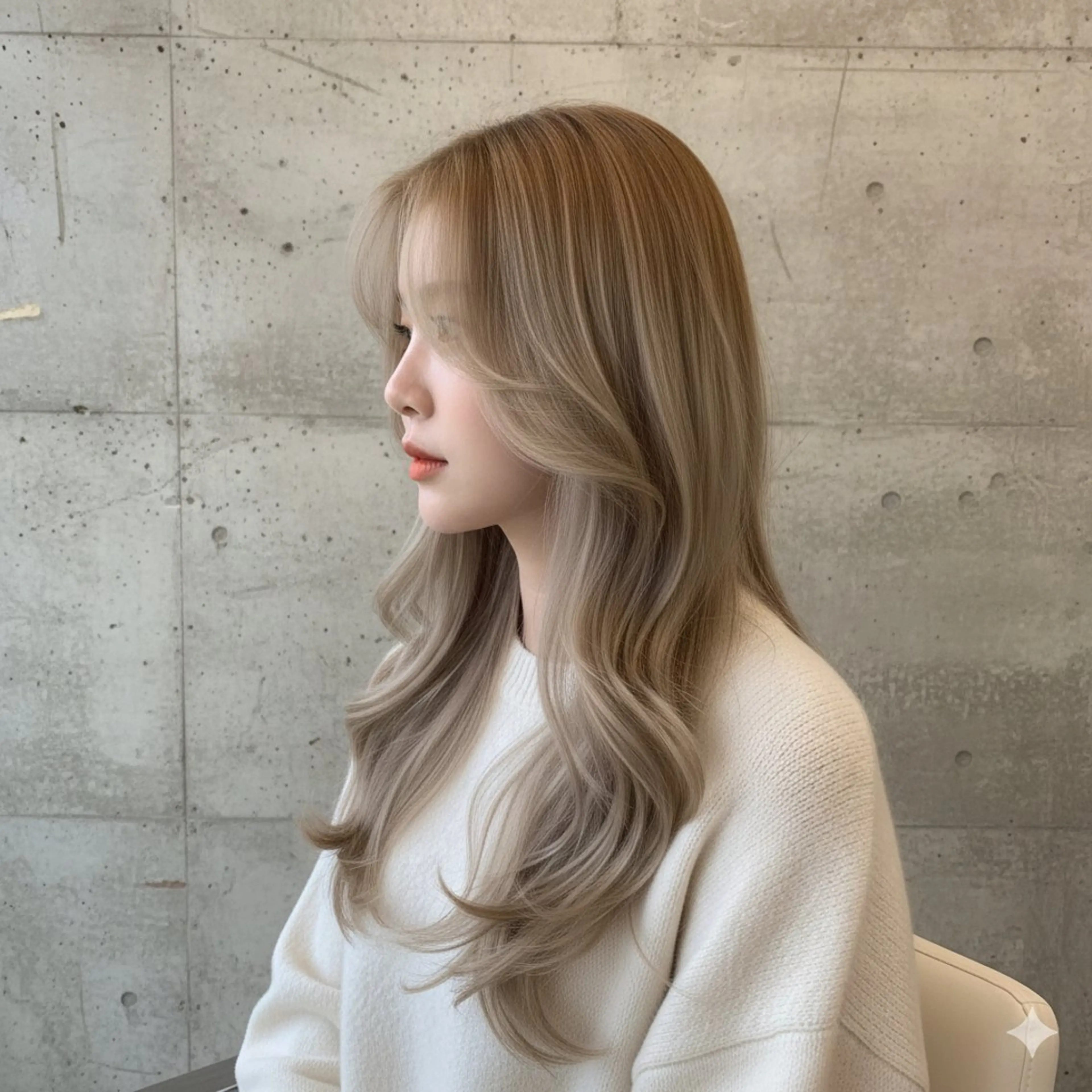 【💎Wカラー💎】ケアブリーチ＋艶カラー＋クイック補修トリートメントの写真