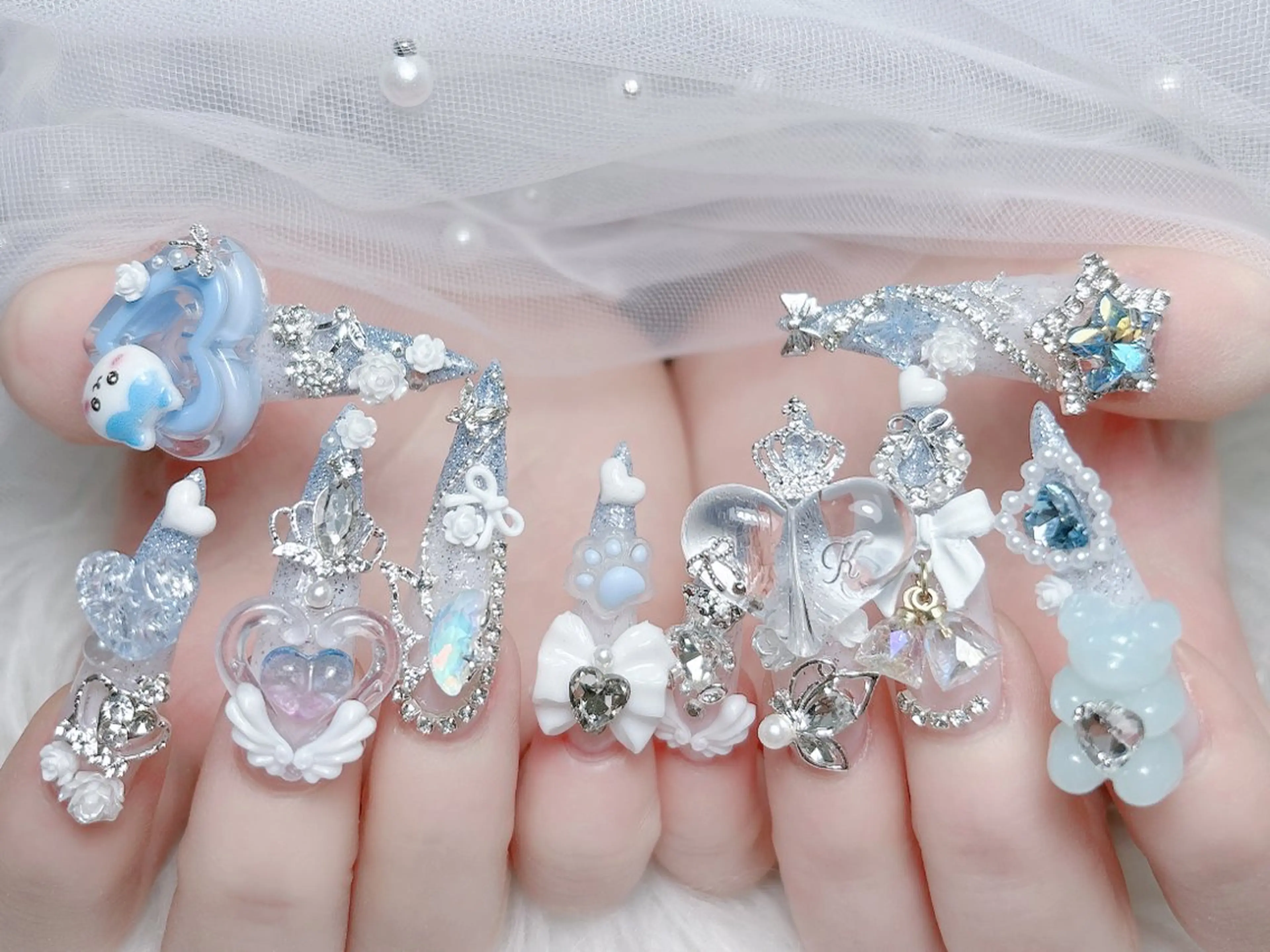 ネイル ハンドネイル MoMoA Nail ネイル長さ出し専門店のネイルデザイン