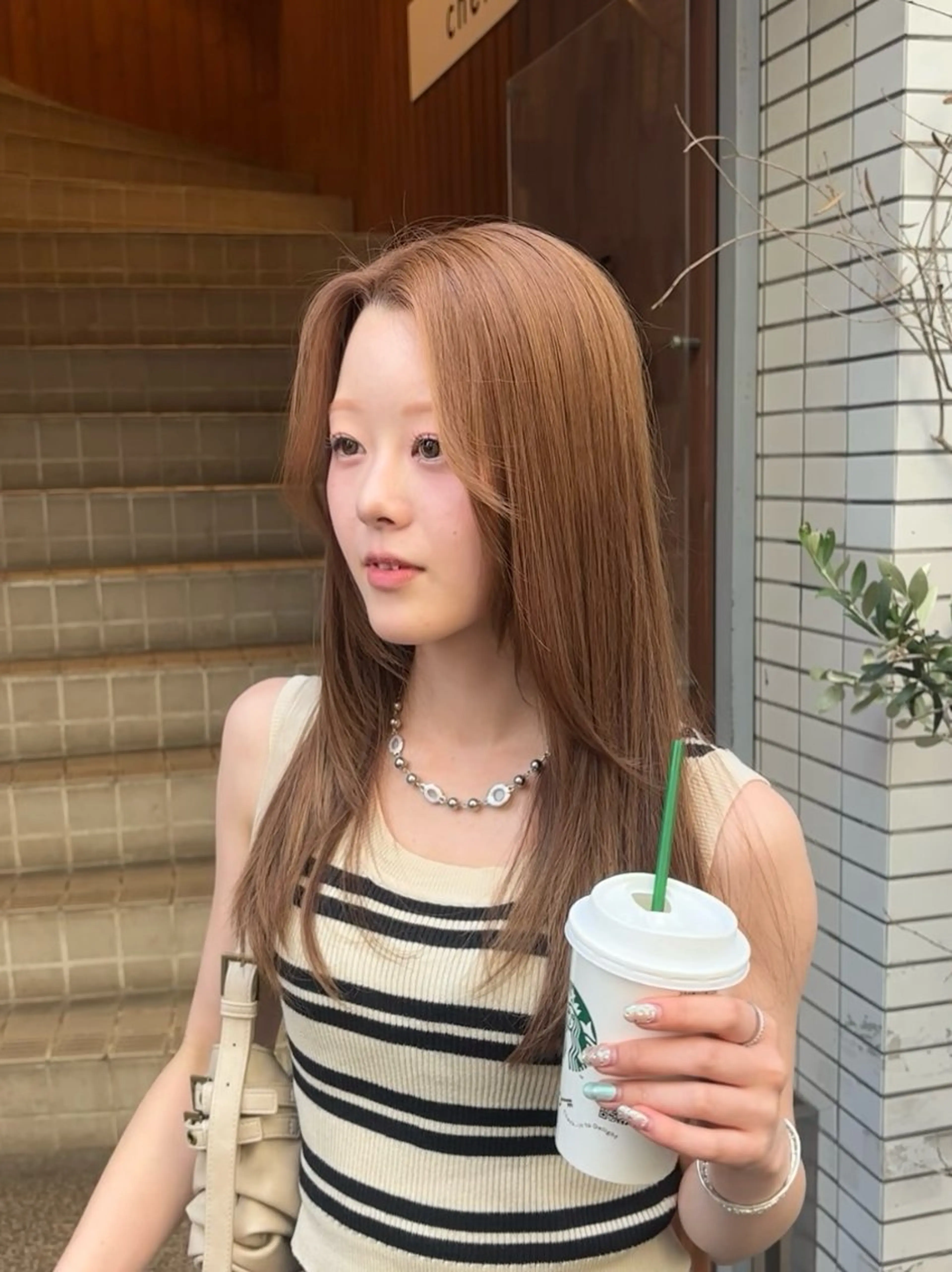 ブリーチ無し ダブルカラー 🤎💚の写真