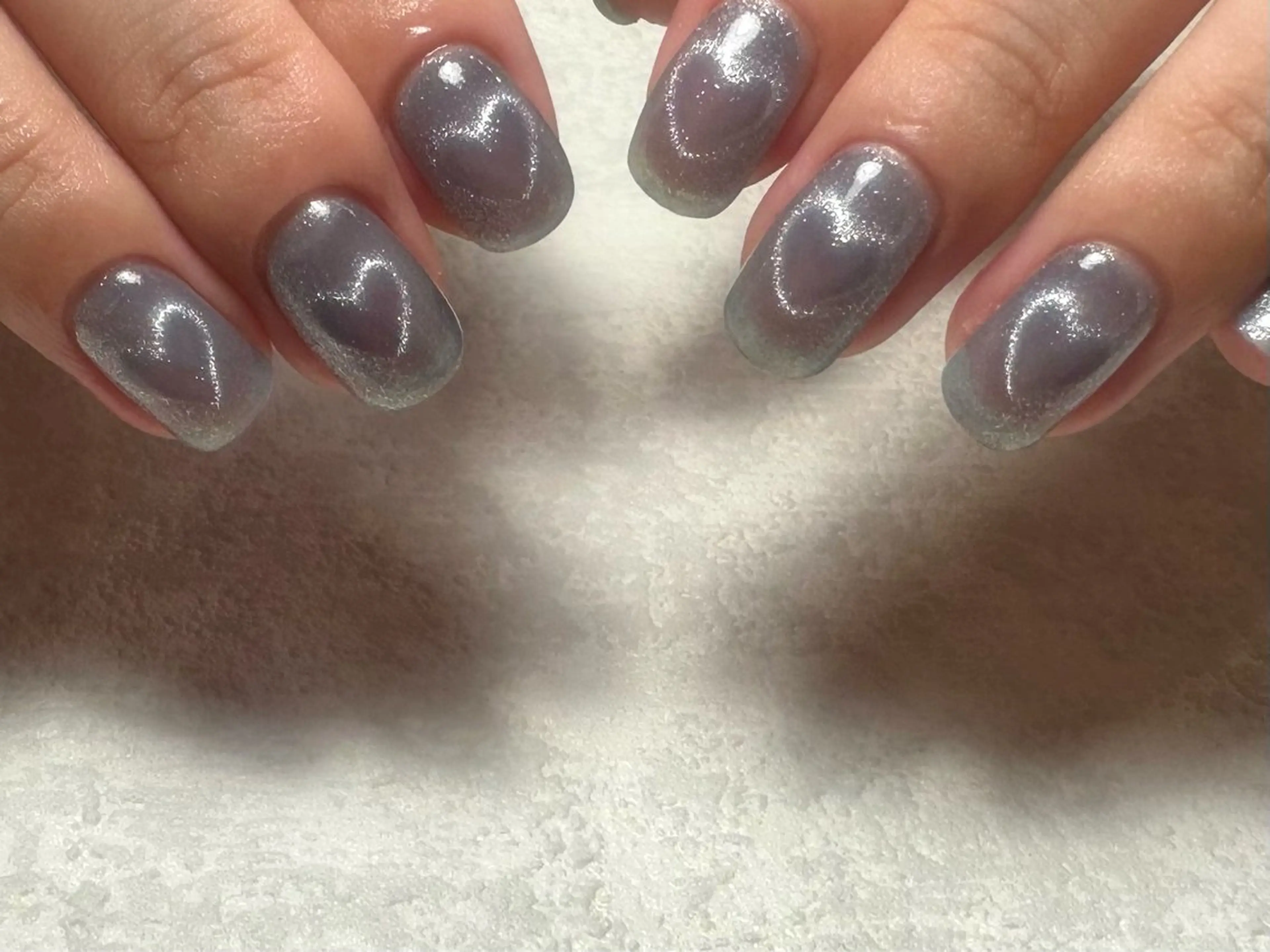 ネイル ハート マグネットネイル ハンドネイル mana nailのネイルデザイン