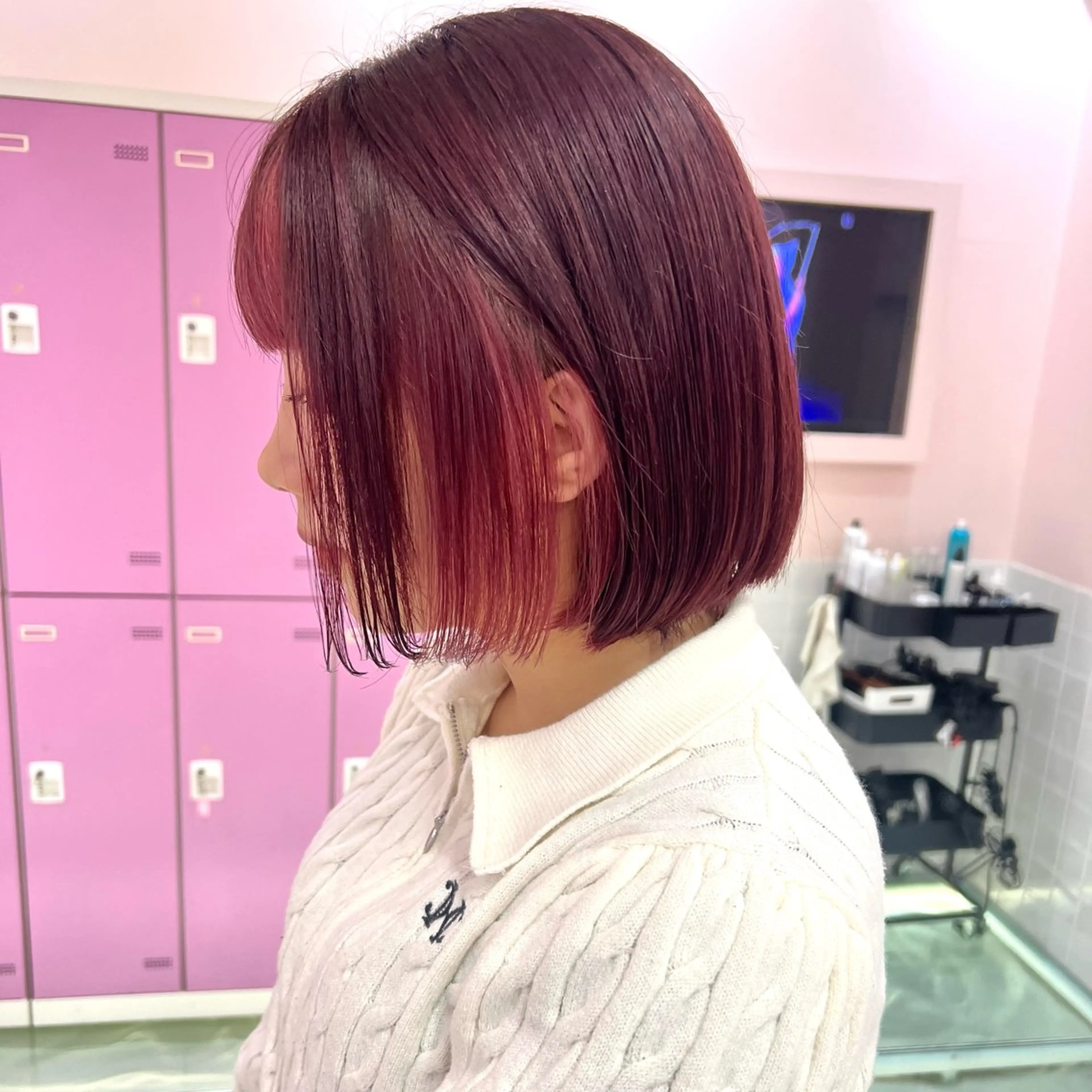 カラー ラベンダーカラー ラベンダーピンク ピンクカラー ヘアカラー トリートメント 🎀ガーリー/レイヤ ー🎀Mahoのヘアスタイル
