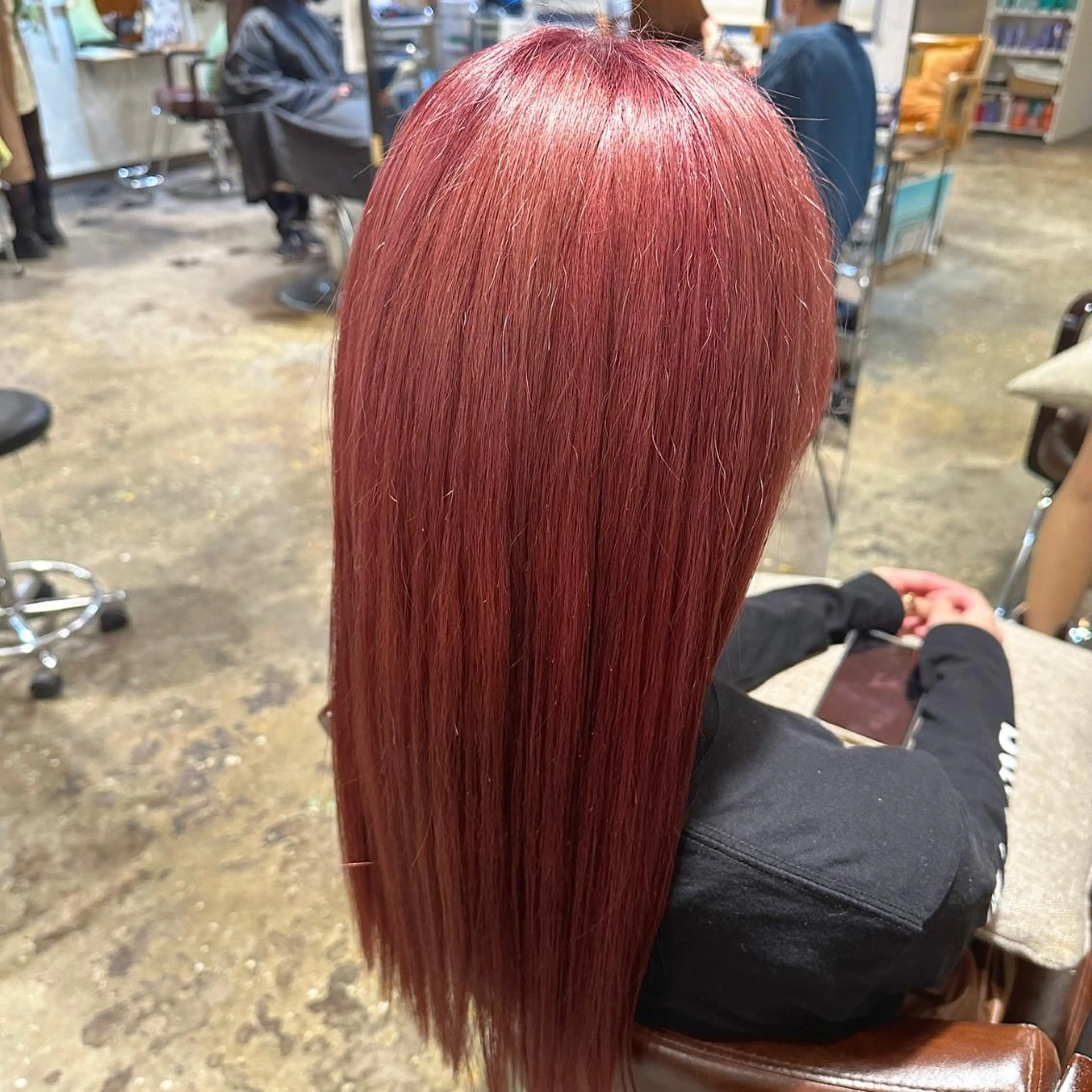 ロング カラー ヘアアレンジ ブリーチ ピンクカラー カット ヘアカラー トリートメント 🇰🇷韓国ｽﾀｲﾙ ﾚｲﾔｰ/ayanaのヘアスタイル