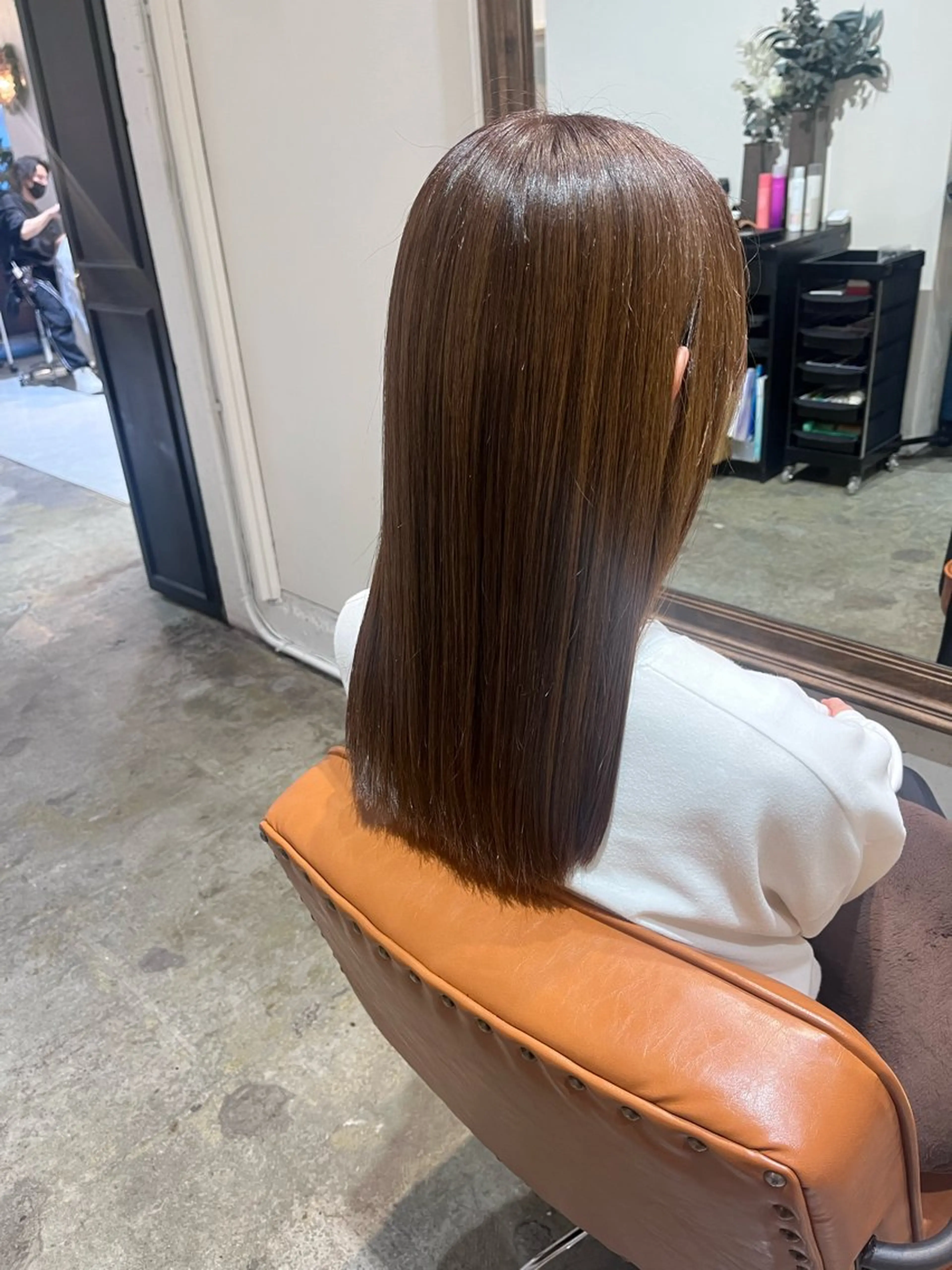 セミロング カラー トリートメント パーソナル診断 髪質改善TRのヘアスタイル