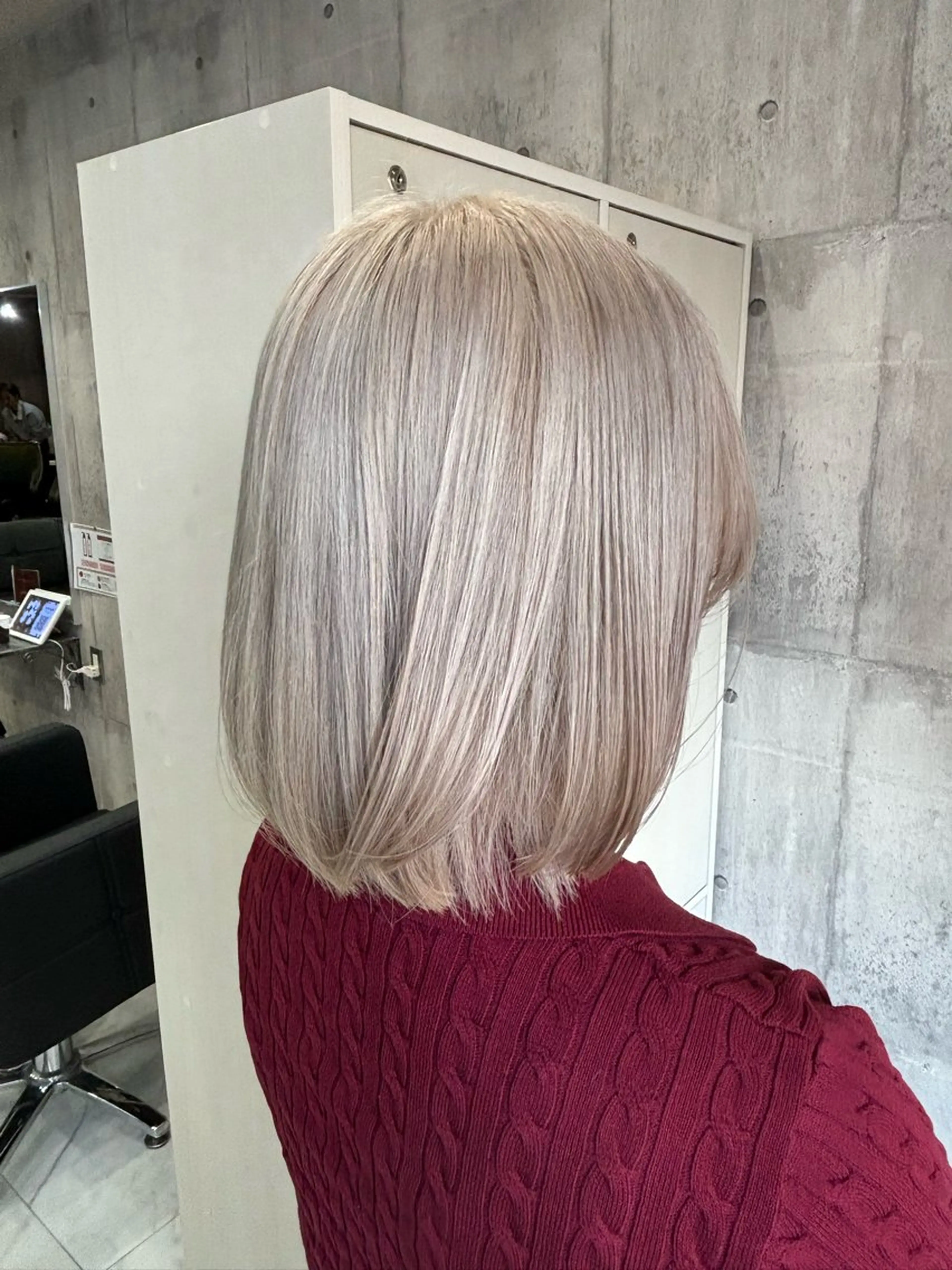 ミディアム ヘアカラー ボブ/ブリーチなし艶 カラー🫧sHOMaのヘアスタイル