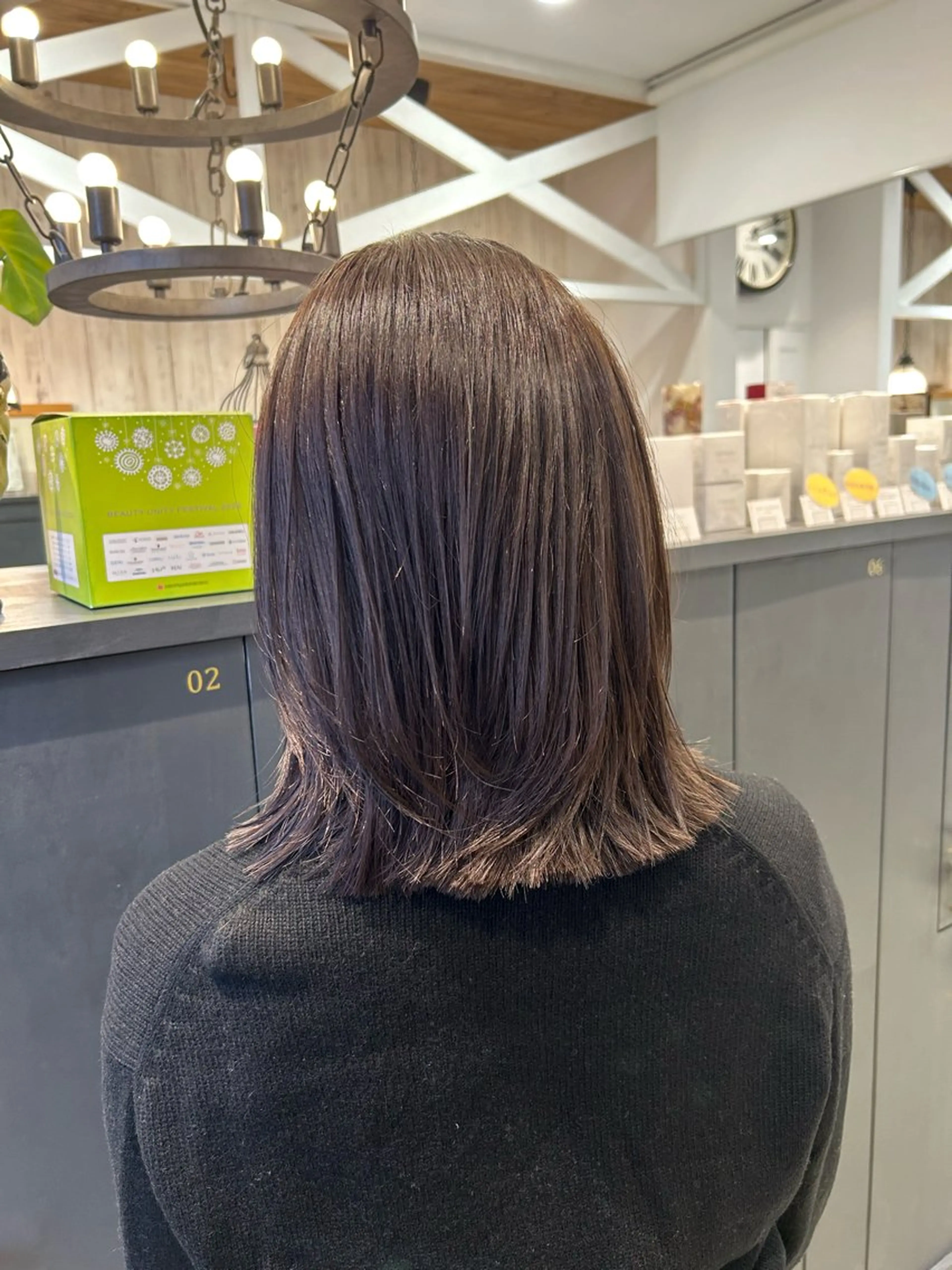 ミディアム カラー ヘアカラー 鈴村 大介のヘアスタイル