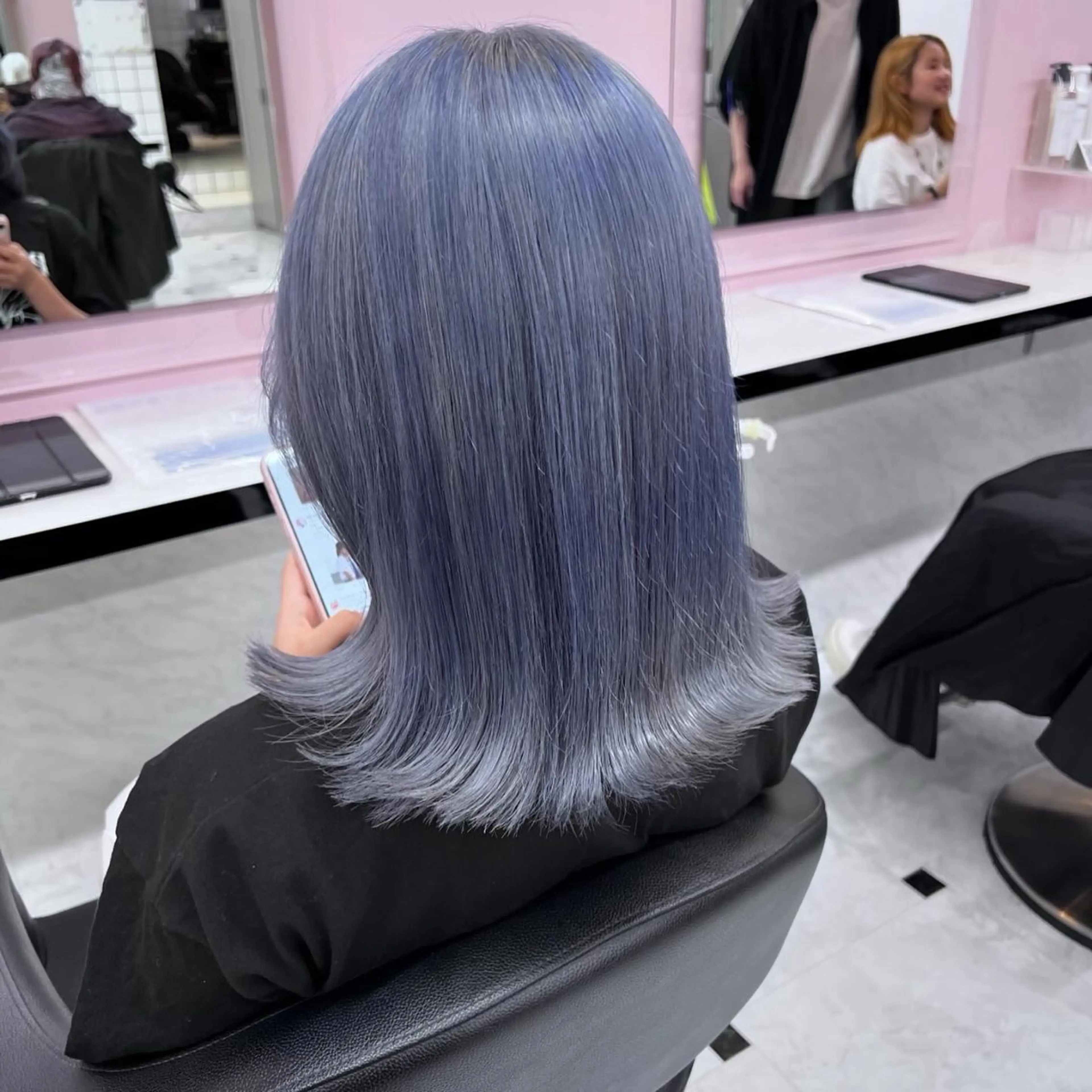 ミディアム カラー ヘアアレンジ 🥀レイヤー×ハイト ーントレンドヘア🥀のヘアスタイル
