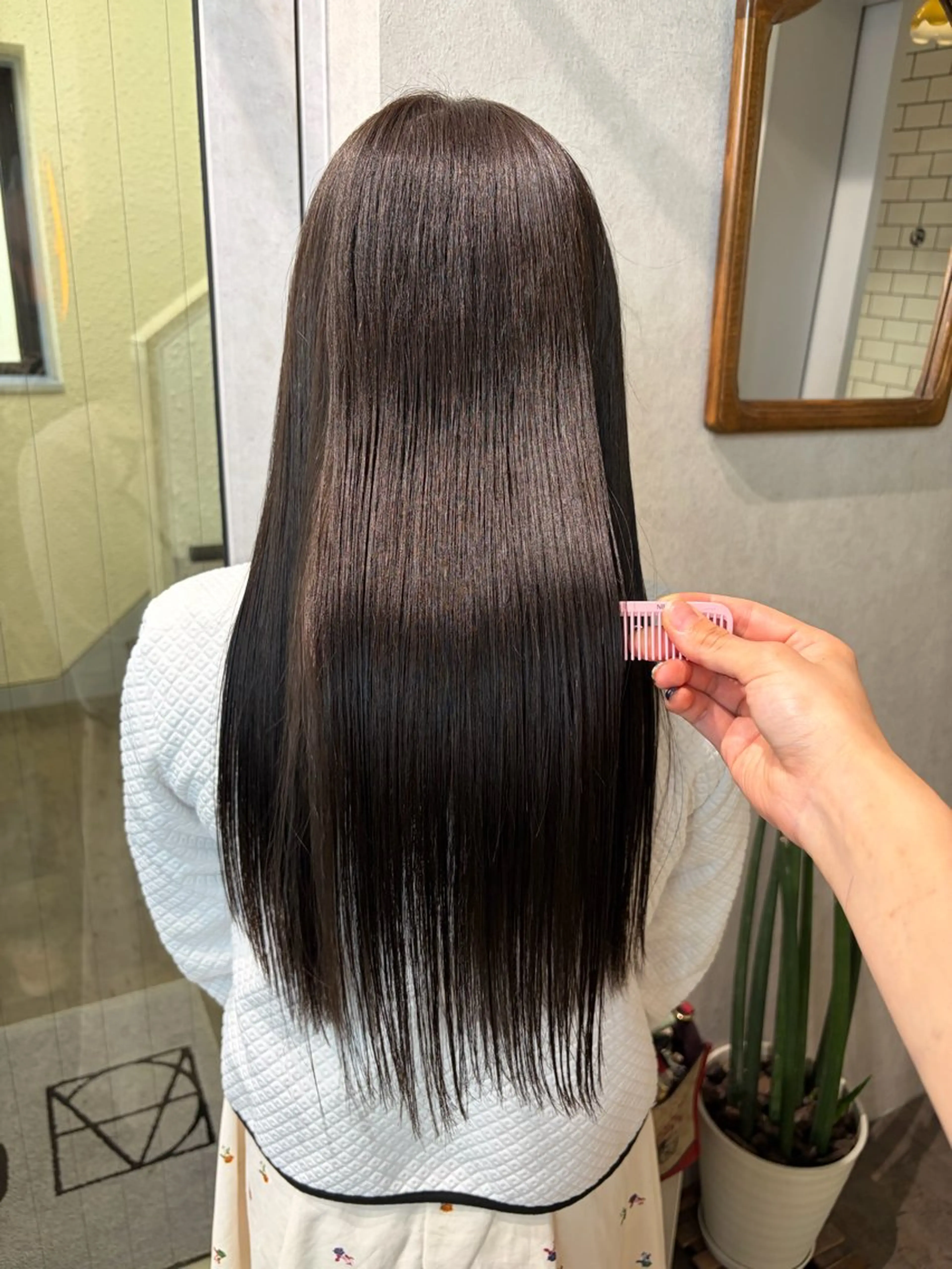 ロング カラー ヘアカラー 透明感カラー🫧🎀 まりなのヘアスタイル