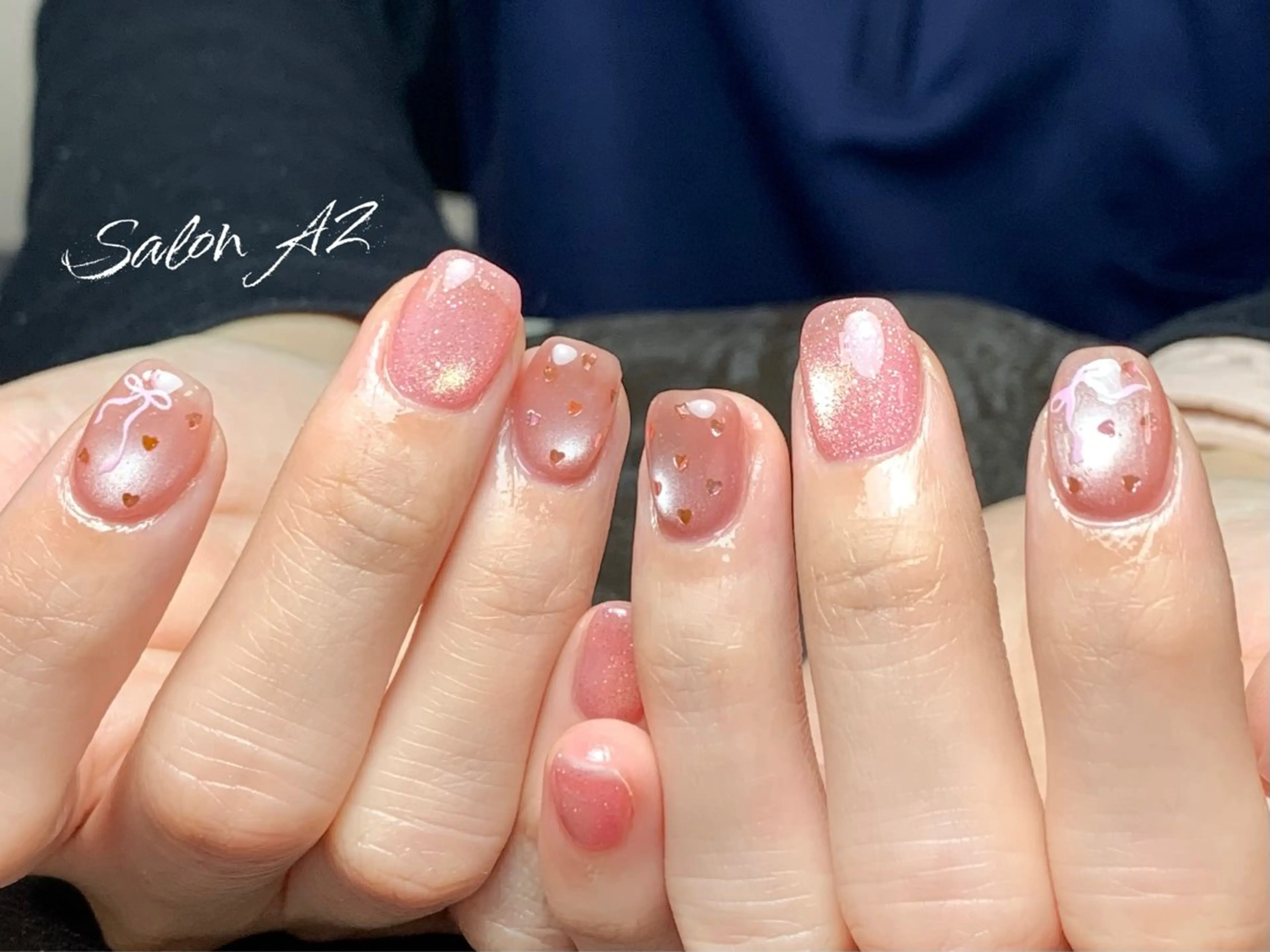 ネイル アートネイル フットネイル フレンチネイル マグネットネイル 持ち込み ハンドネイル salon AZのネイルデザイン