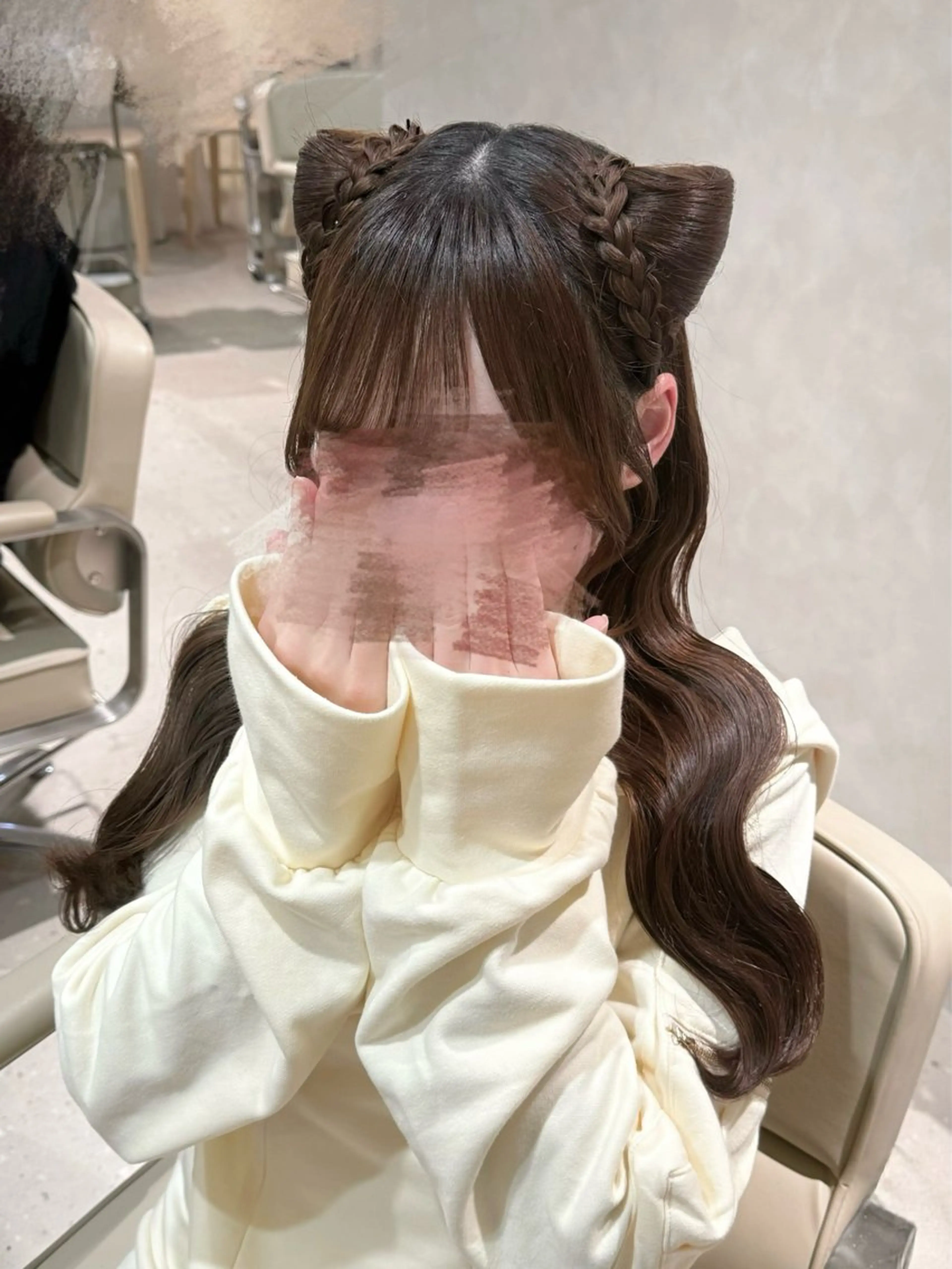 ヘアアレンジ ヘアセット セットサロンCURE 🩵あんみのヘアスタイル