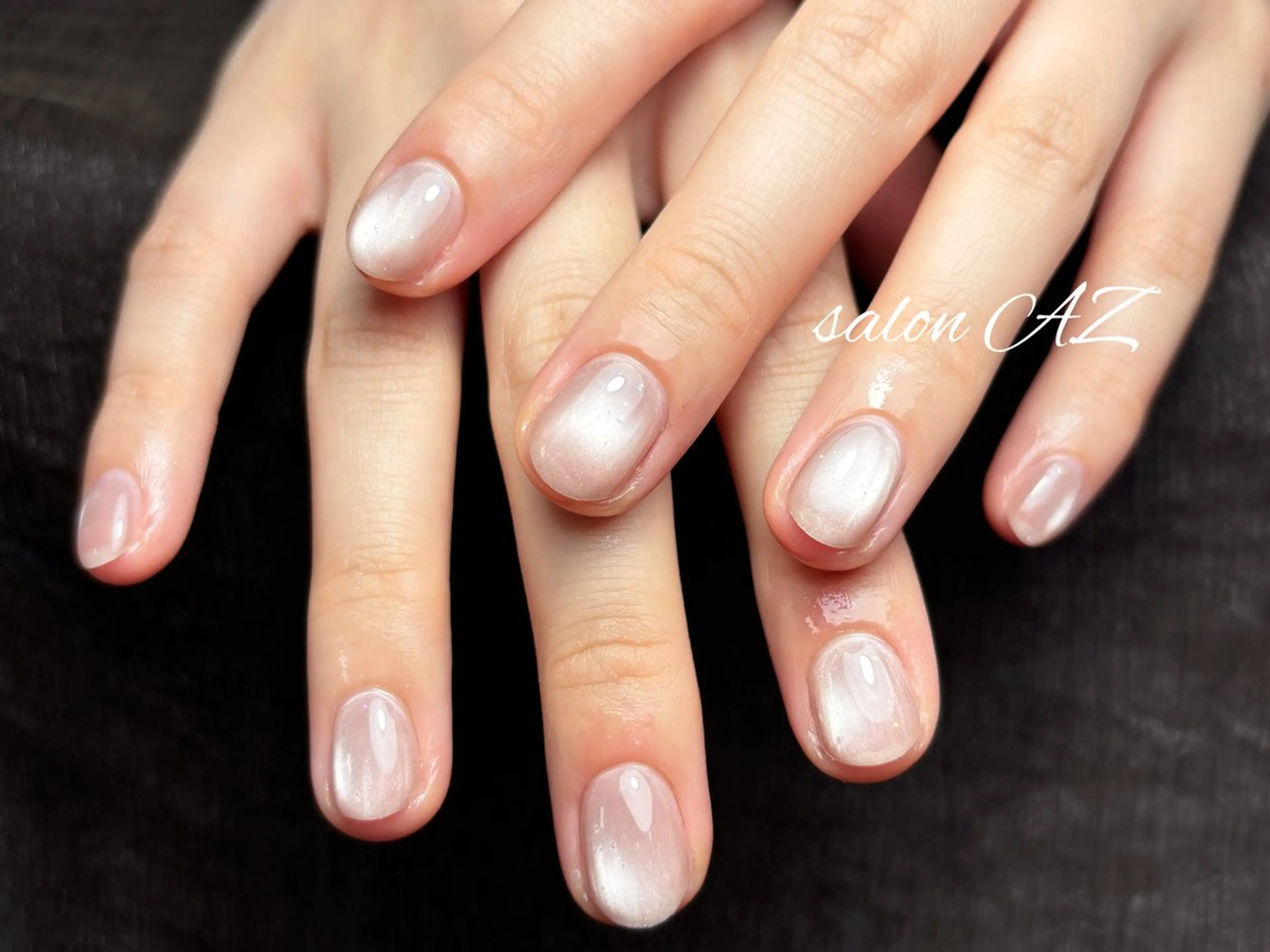 ネイル アートネイル 長さ出し フットネイル フレンチネイル ジェルネイル salon AZのネイルデザイン