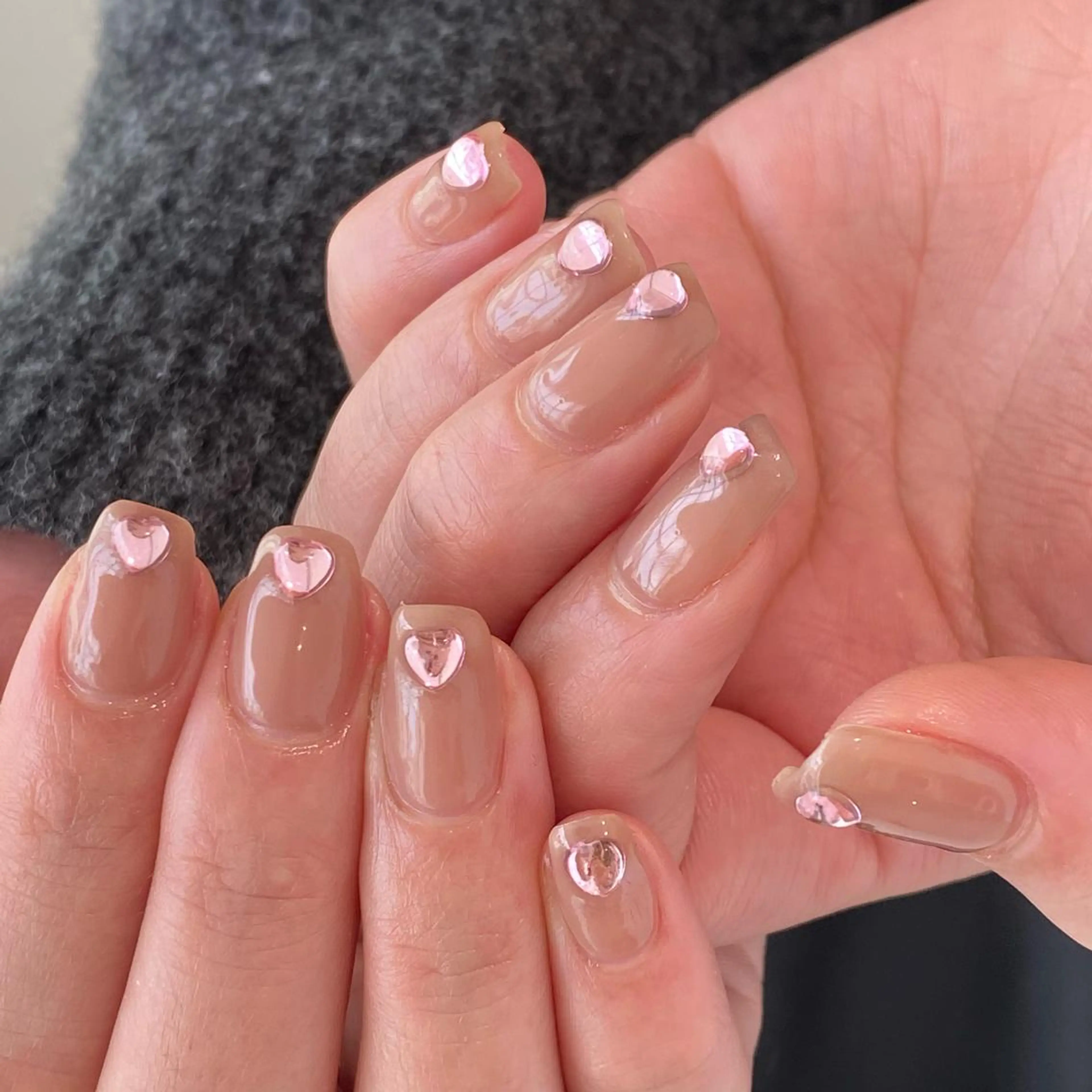 ネイル ハート 持ち込み バレンタイン ayana nails所属・nail salon ayanaのネイルデザイン