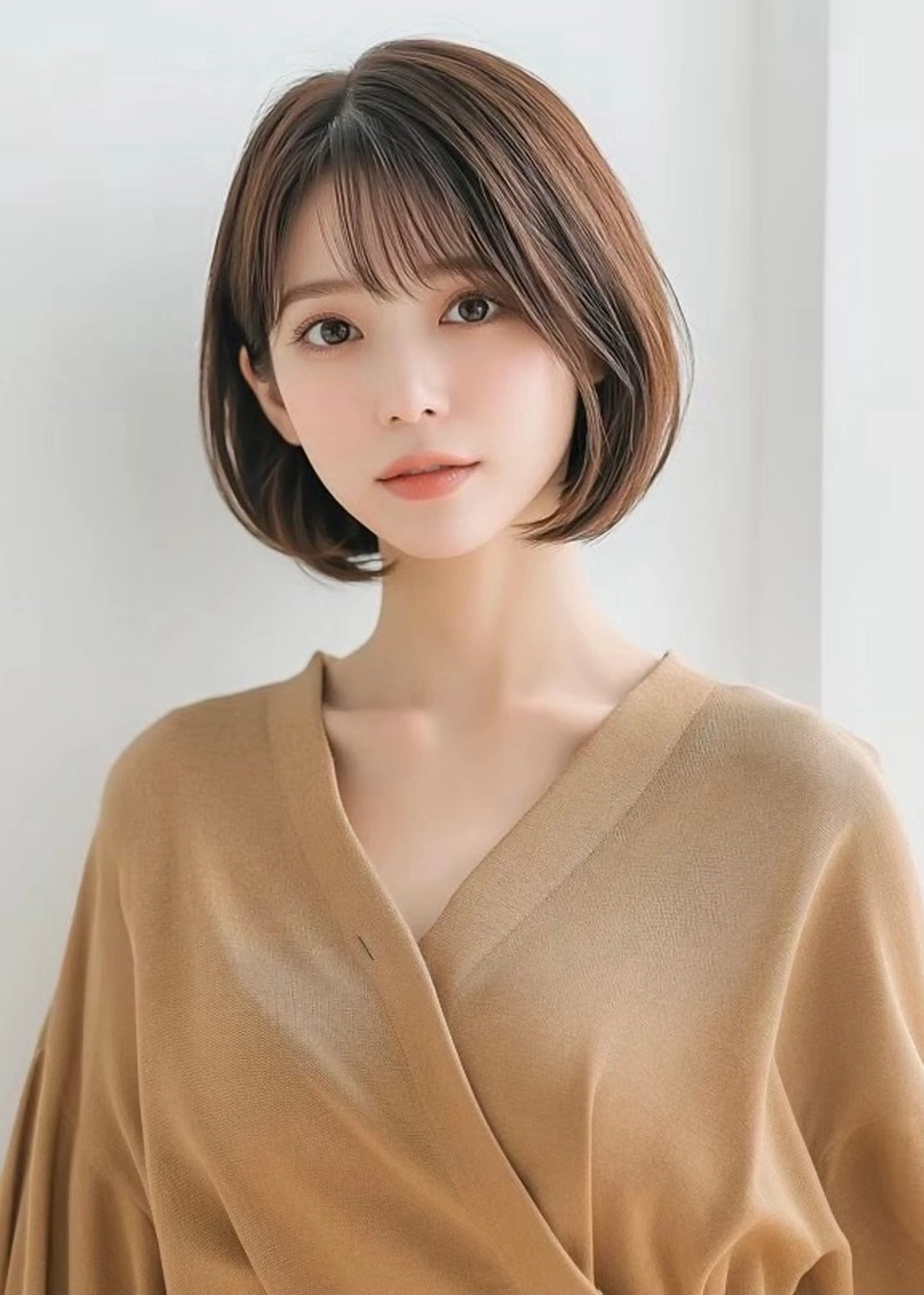 ミディアム 韓国風/髪質改善/ ナガヤアキラのヘアスタイル