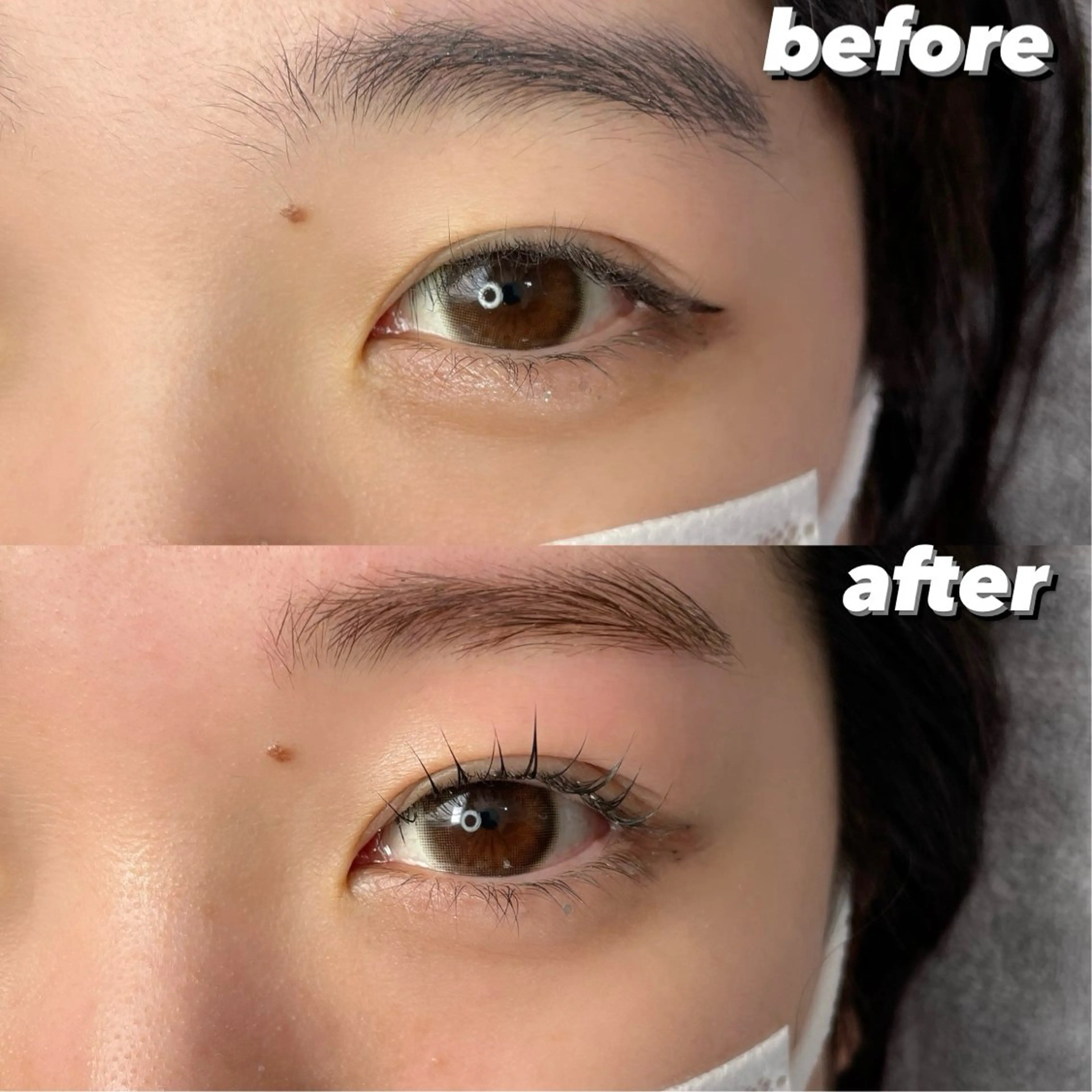 マツエク・マツパ まつげパーマ 一重×まつ毛パーマ マツパ Nico　山本 晃平の眉毛・アイブロウイメージ