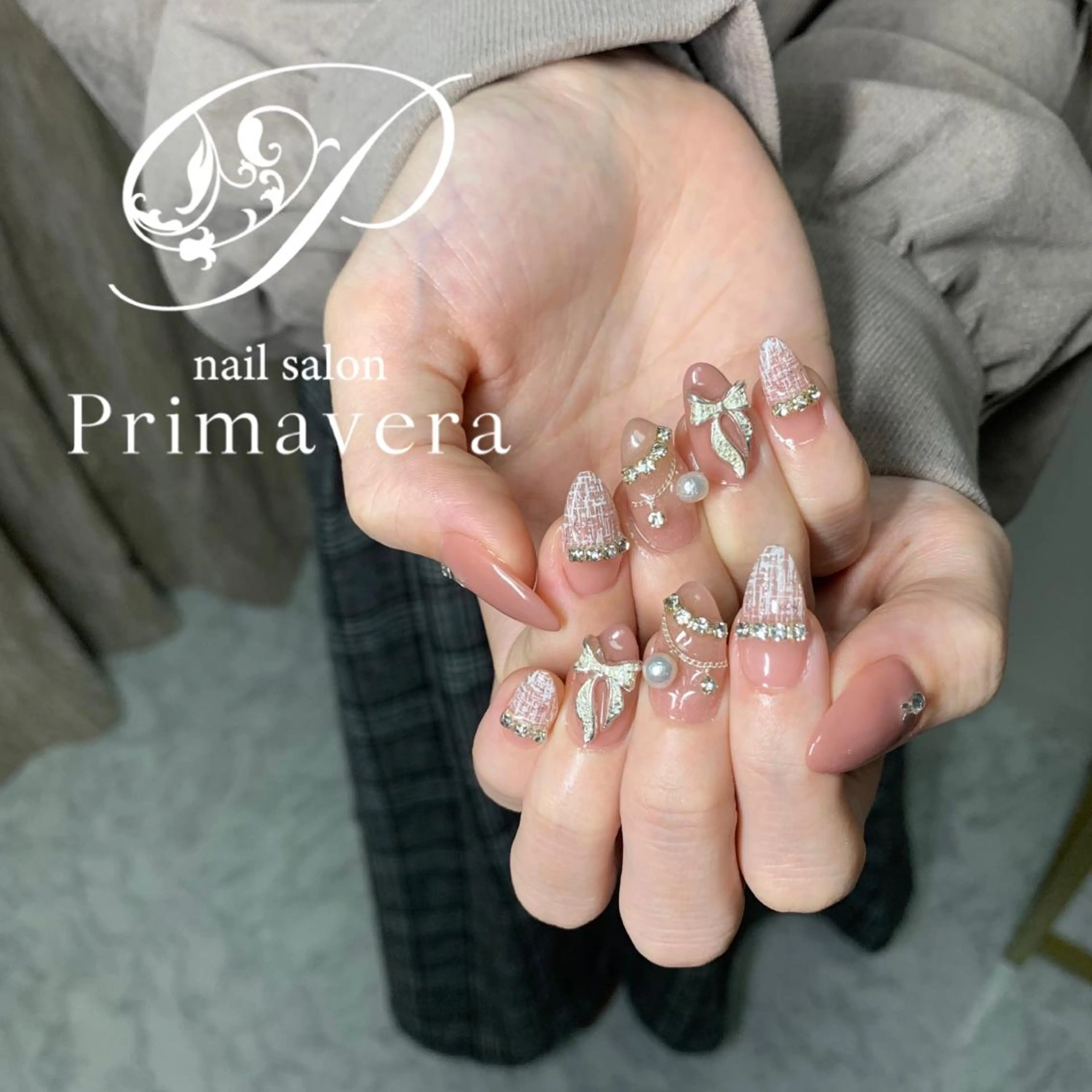 ネイル ハンドネイル Primavera 新横浜🤍美フォルムのネイルデザイン
