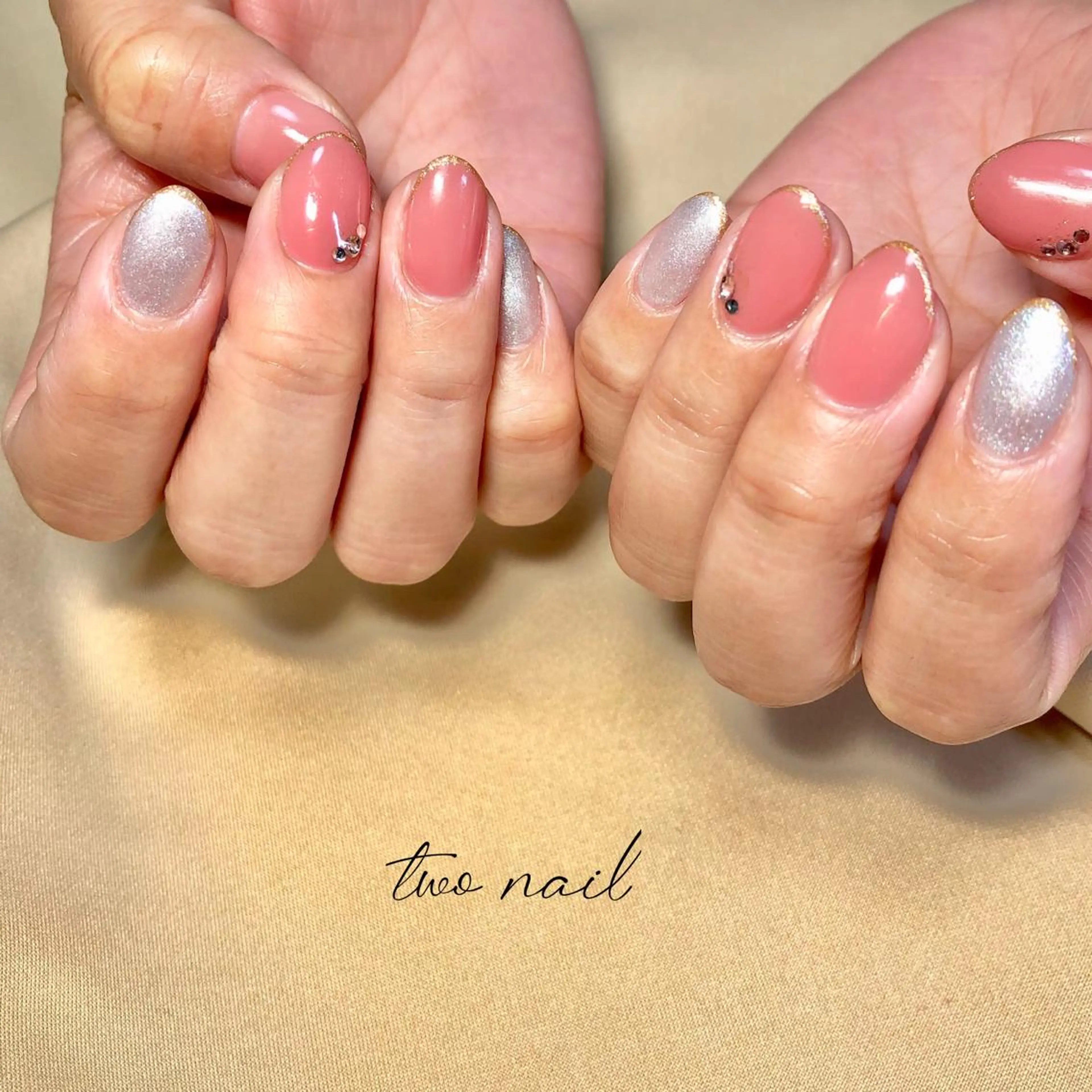 ネイル アートネイル フットネイル ハート ニュアンスネイル ホワイト ハンドネイル two nailのネイルデザイン