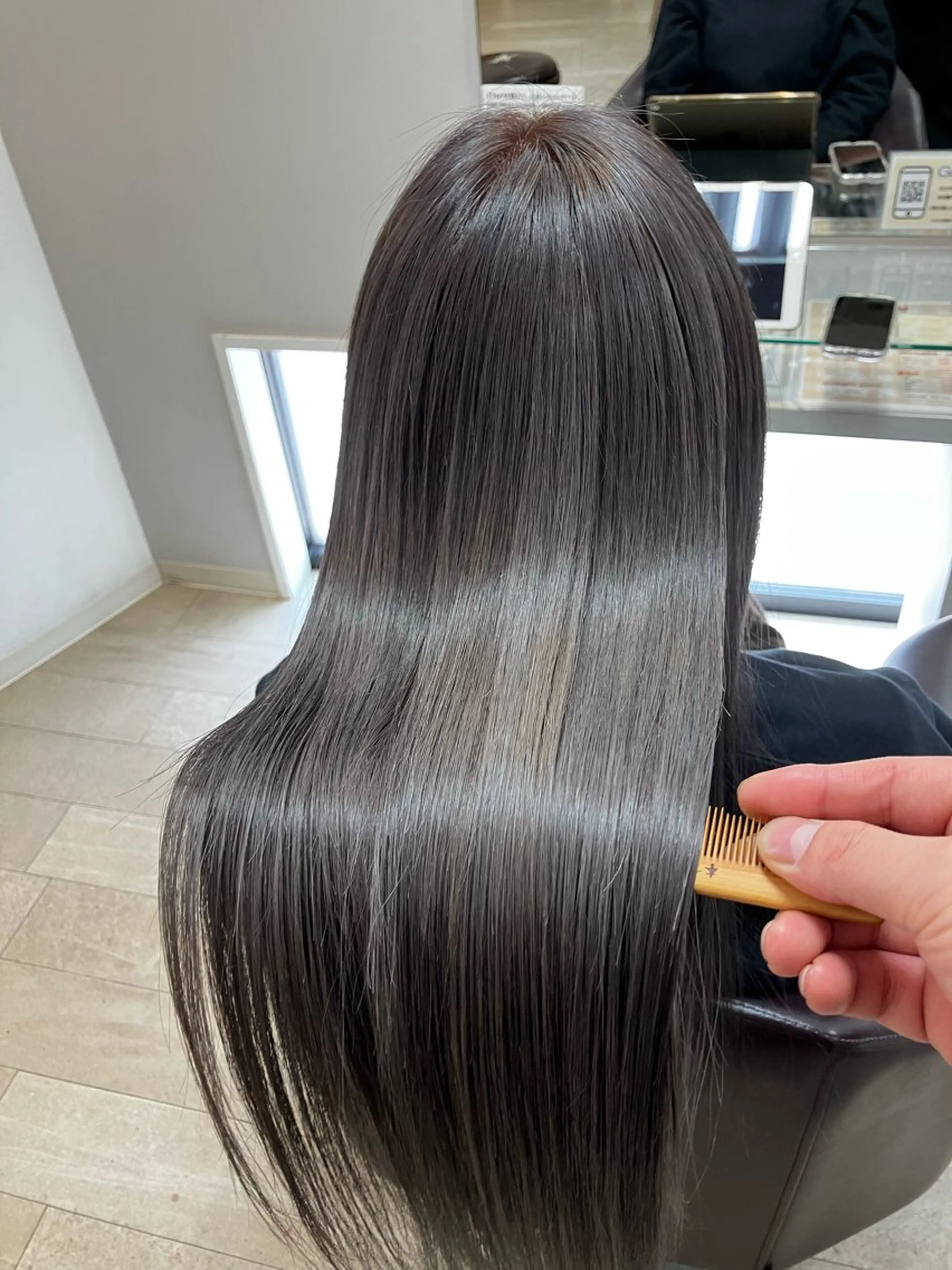 ロング カラー 髪質改善 タカギ/艶髪カラー /髪質改善/縮毛矯正のヘアスタイル