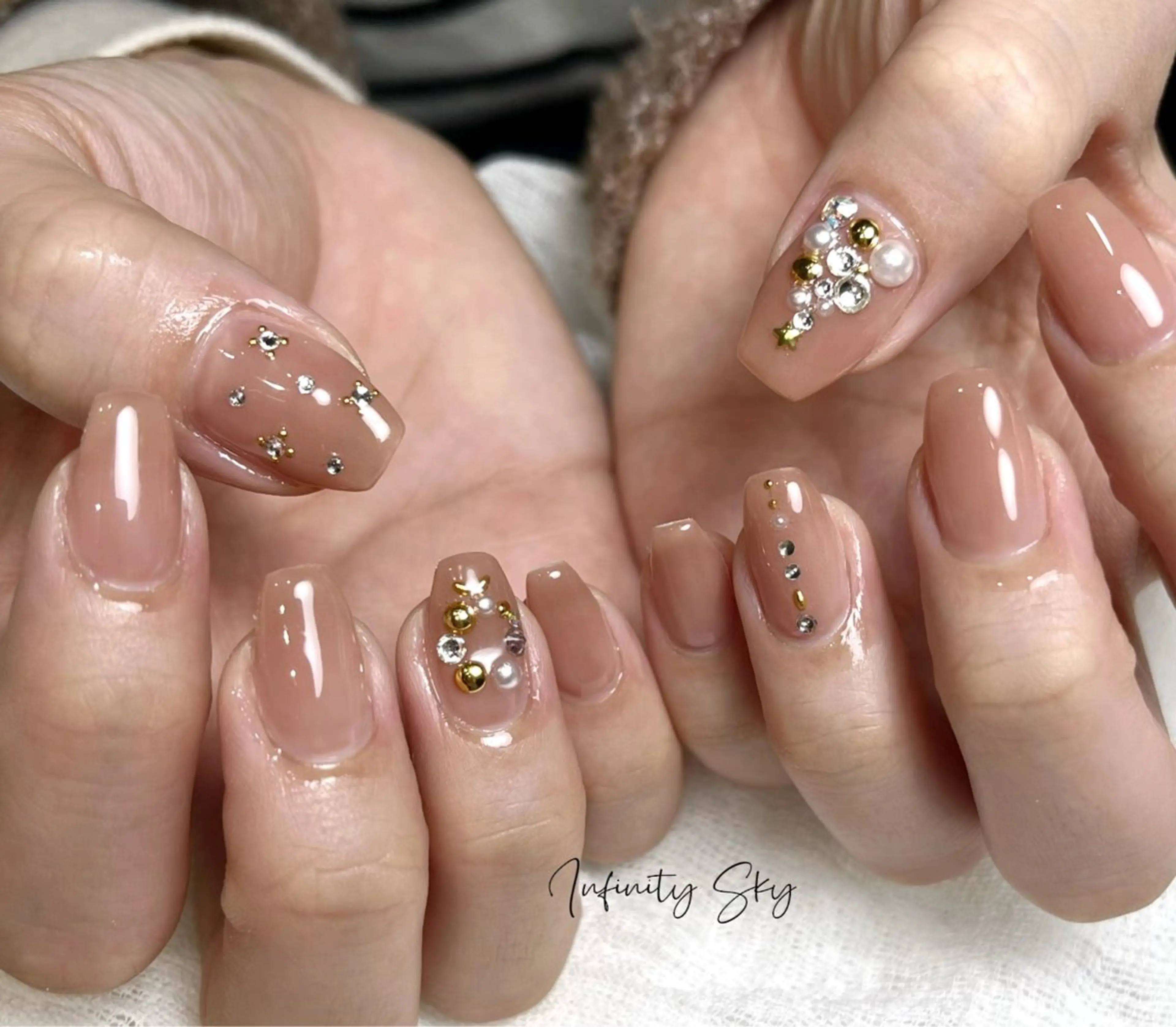 ネイル 冬ネイル クリスマス infinity skyのネイルデザイン