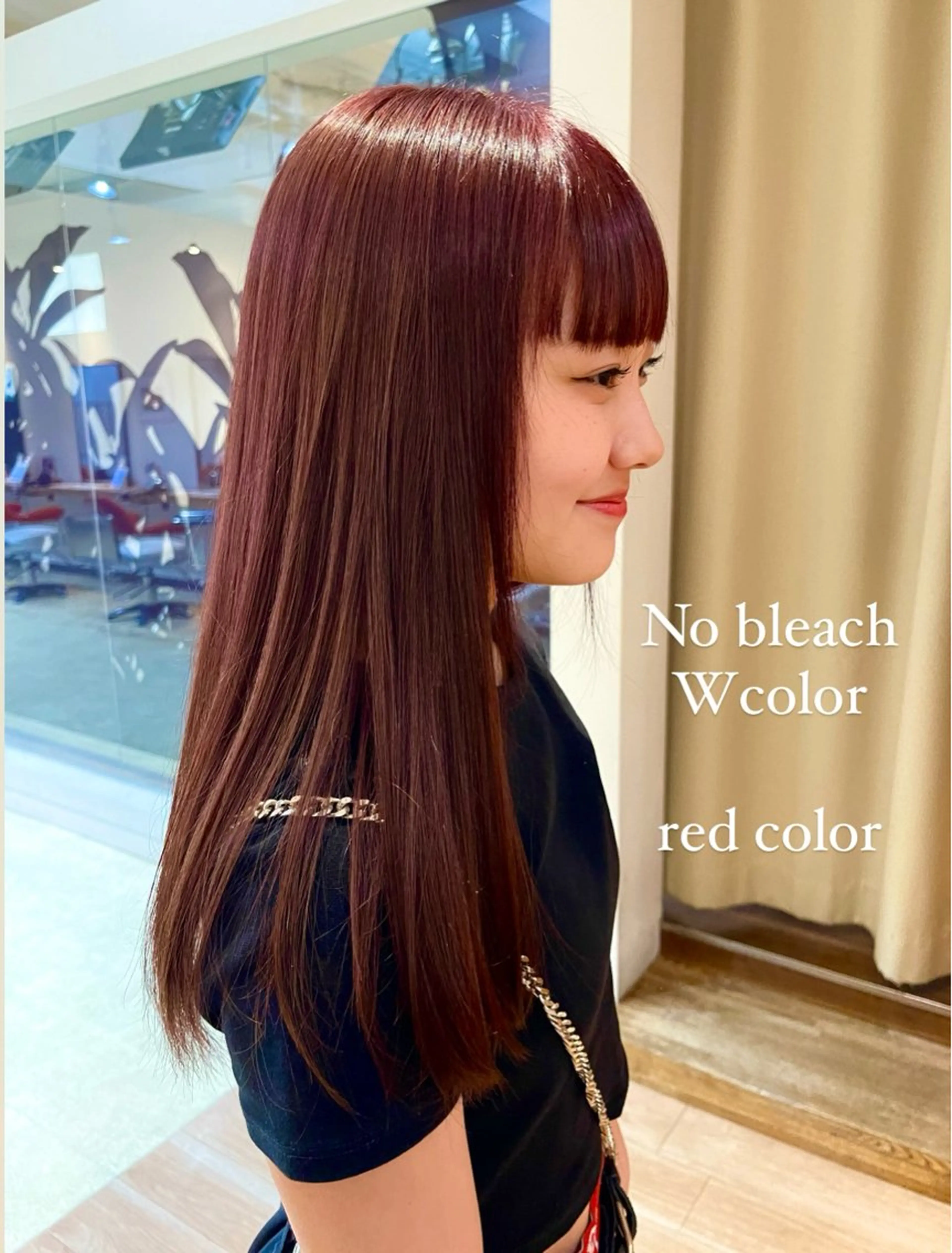 ロング カラー レッドカラー 🌻shuka透明感 艶感カラー/新宿🌻のヘアスタイル