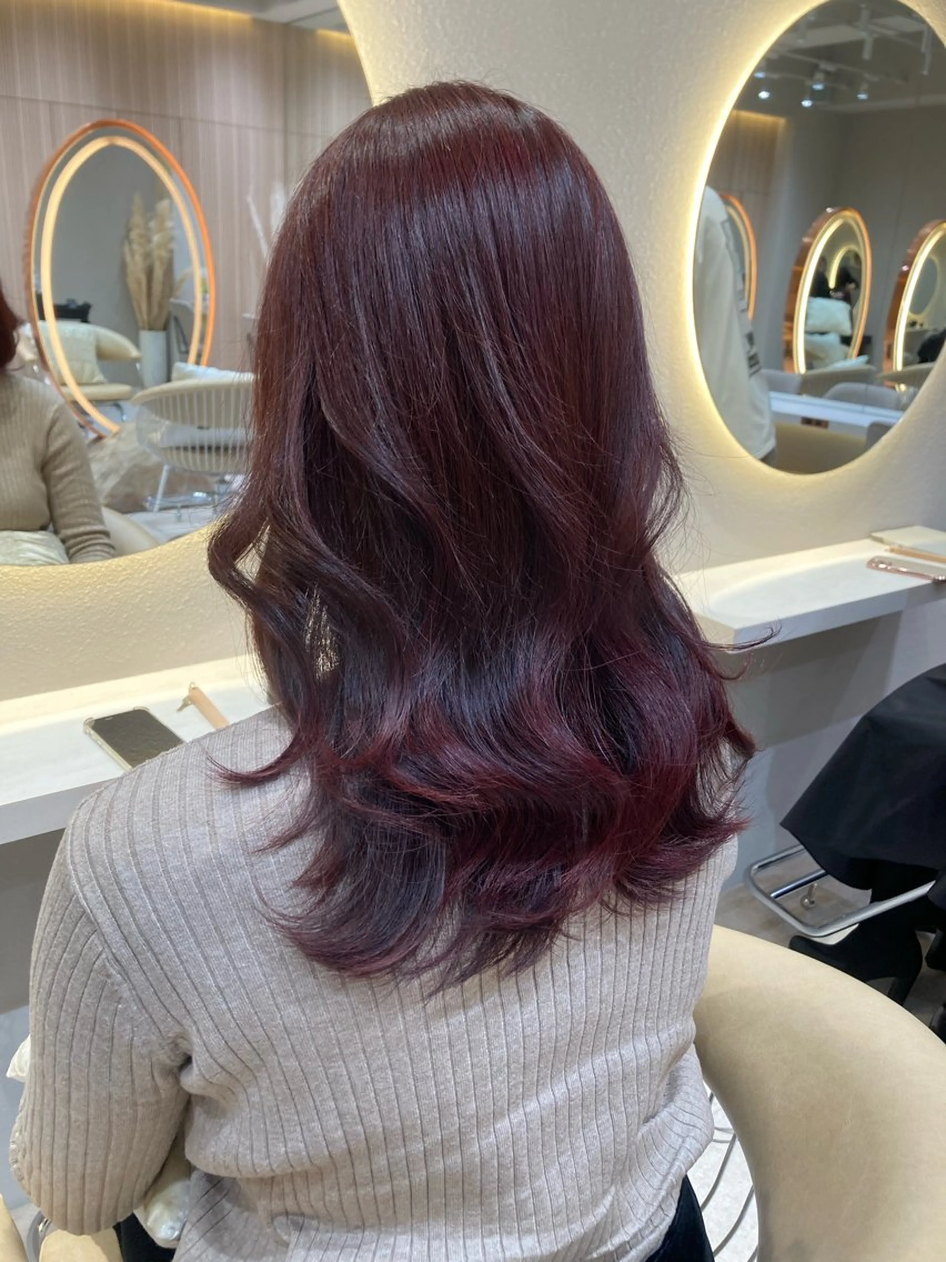 セミロング ヘアカラー トリートメント 🩵縮毛矯正・ボブ 岩原朋也🩵のヘアスタイル