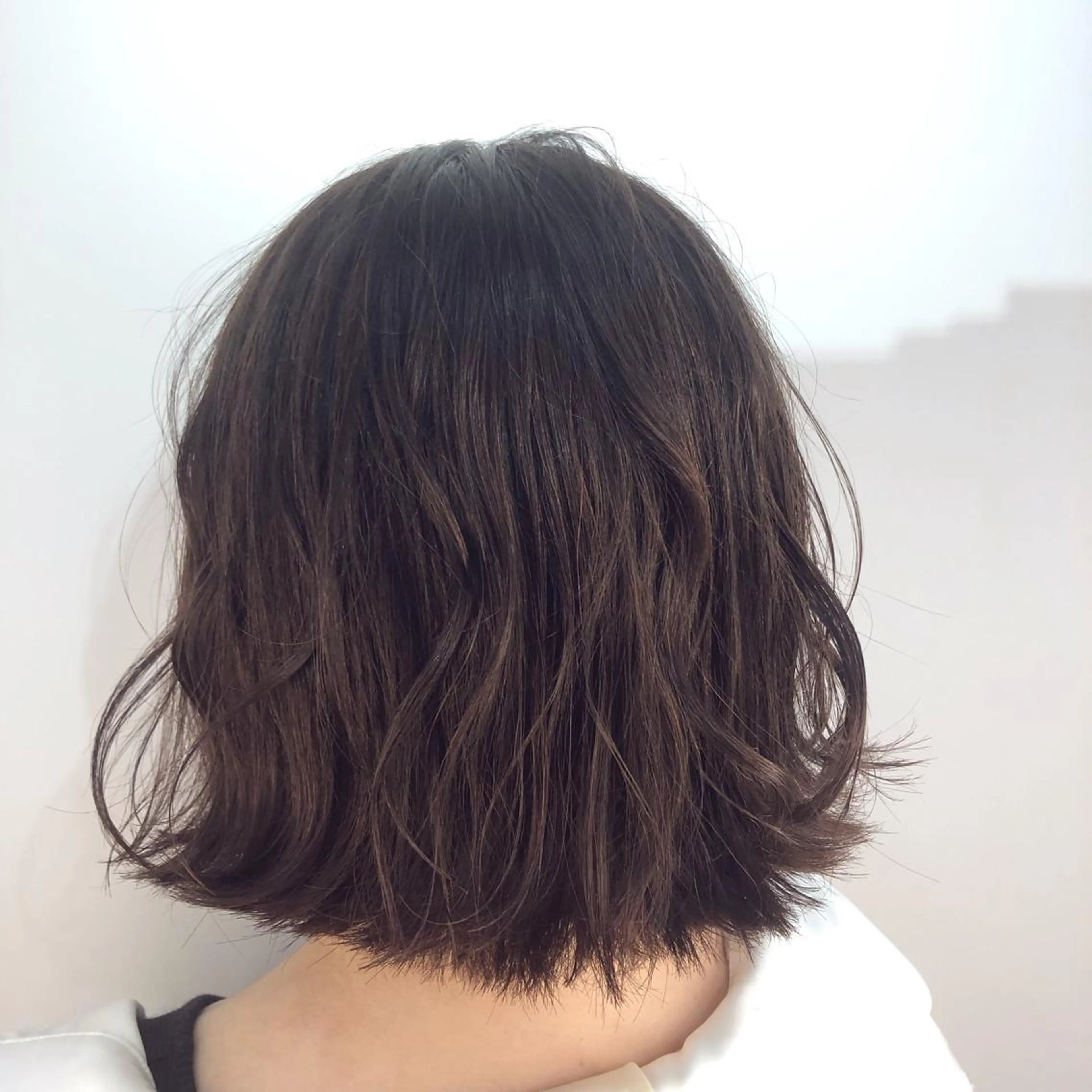 カラー ブリーチ ブリーチなしカラー 外ハネボブ♡ YUIのヘアスタイル