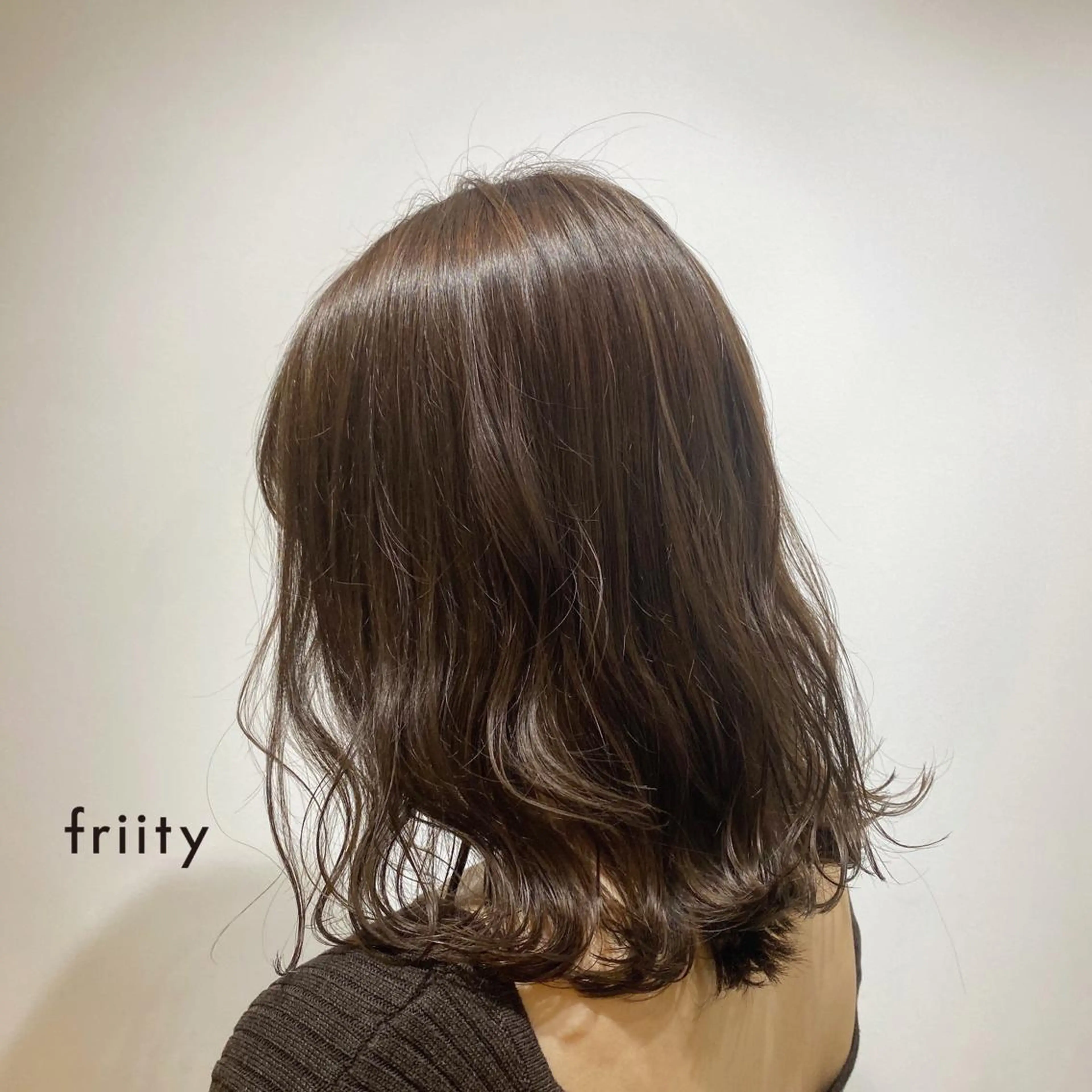 ミディアム カラー ブラウンカラー ショコラブラウン ヘアカラー トリートメント 中司 莉菜のヘアスタイル