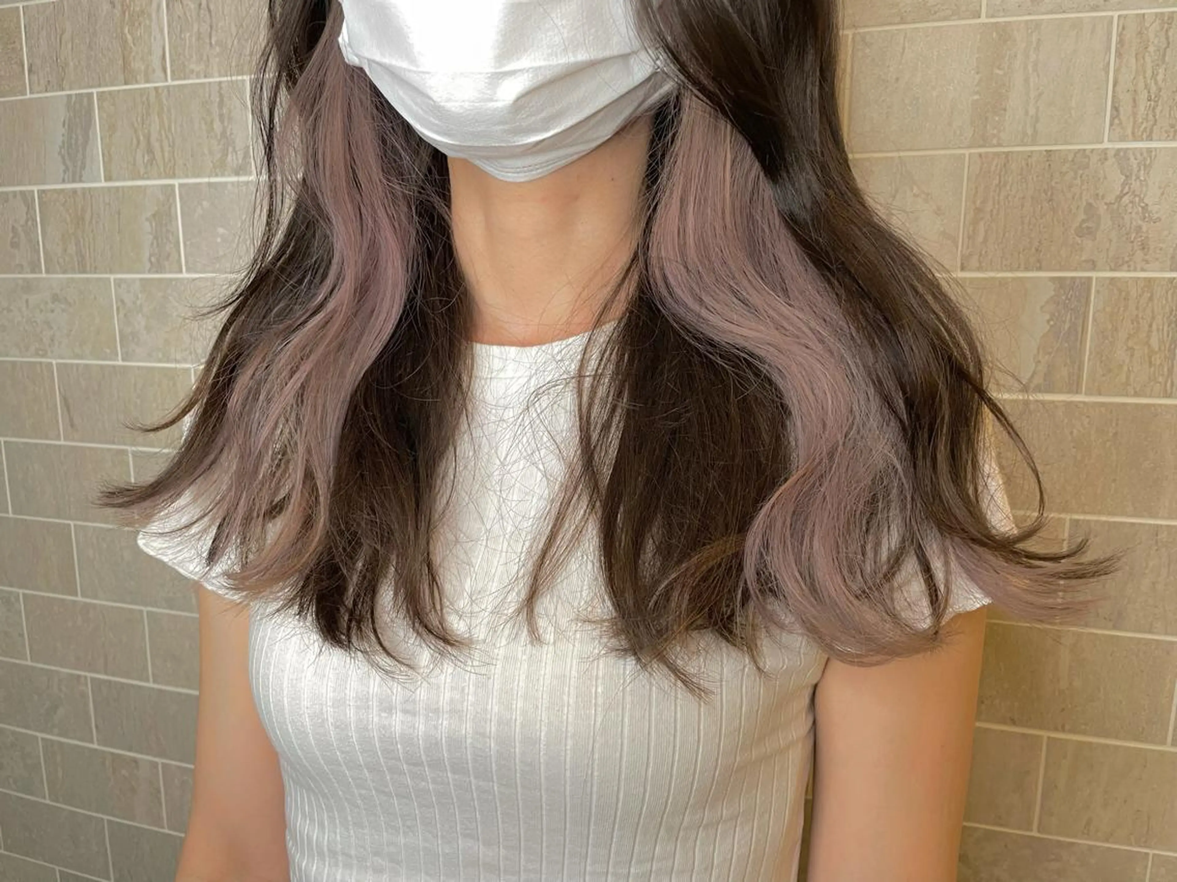 ロング ブリーチ毛矯正.髪質 改善.髪にドラマをのヘアスタイル