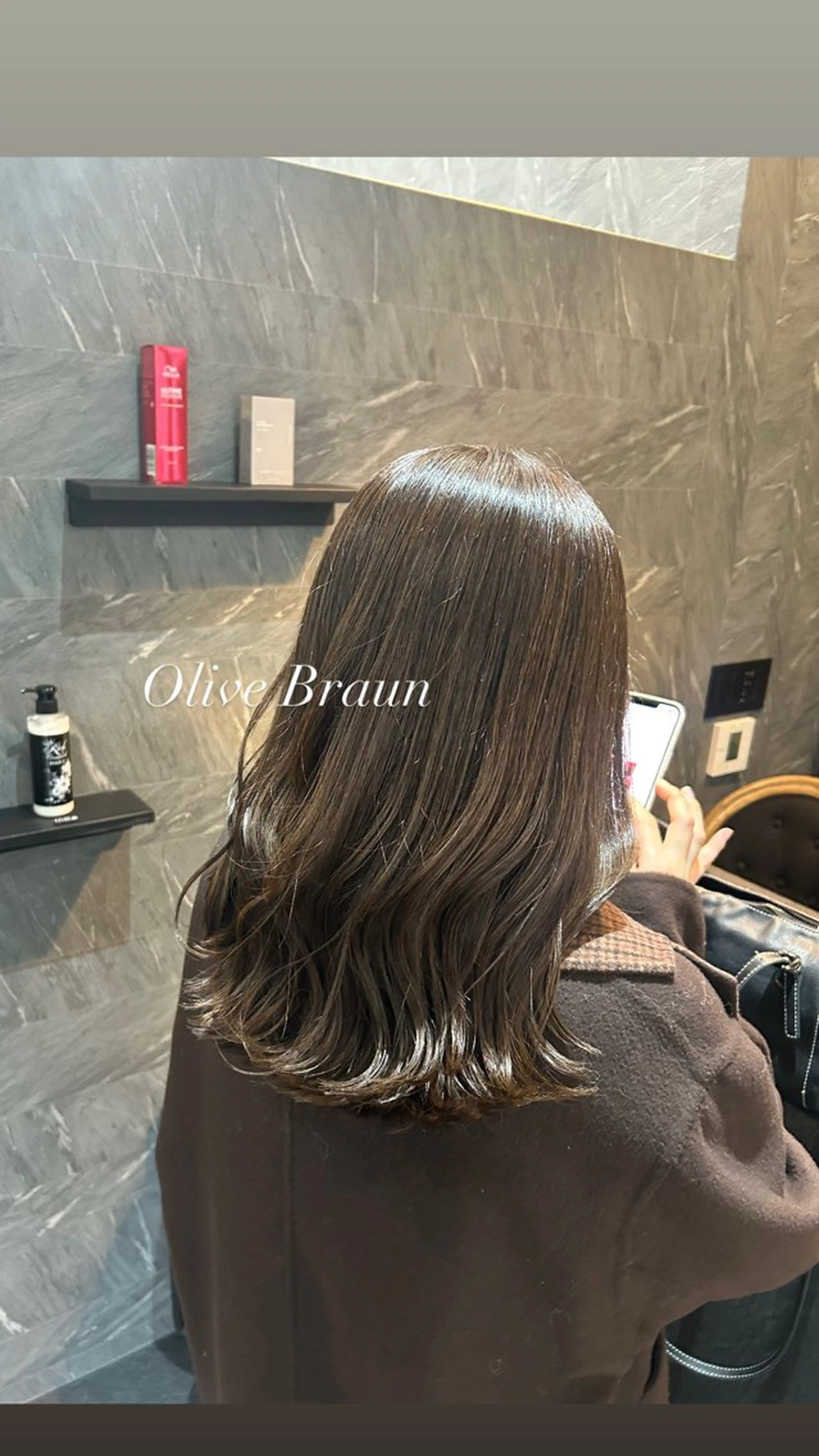 セミロング カラー パーマ Day&Night kanaのヘアスタイル