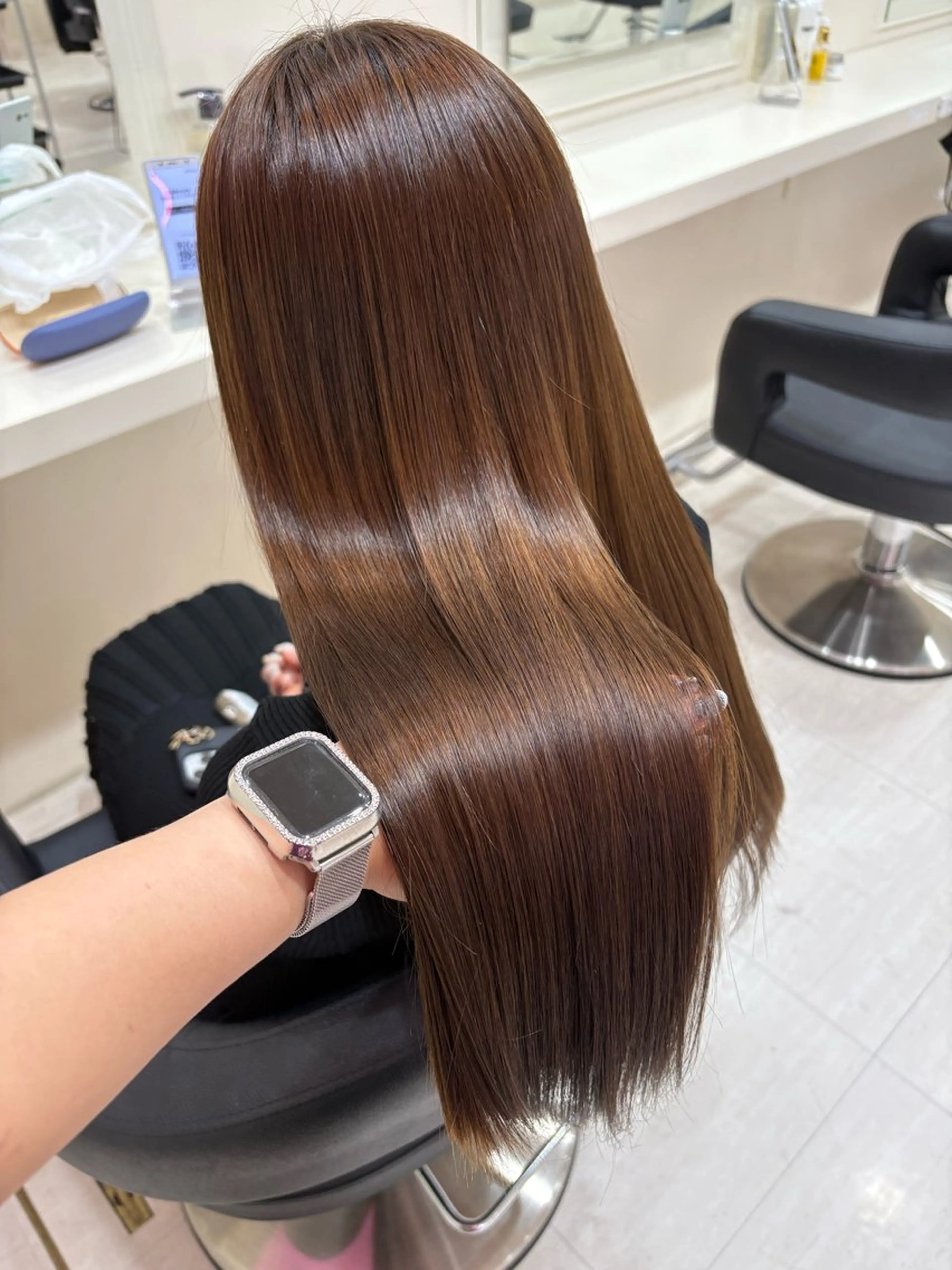 ミディアム カラー カット ヘアカラー 💟RINNA 艶カラー💟のヘアスタイル