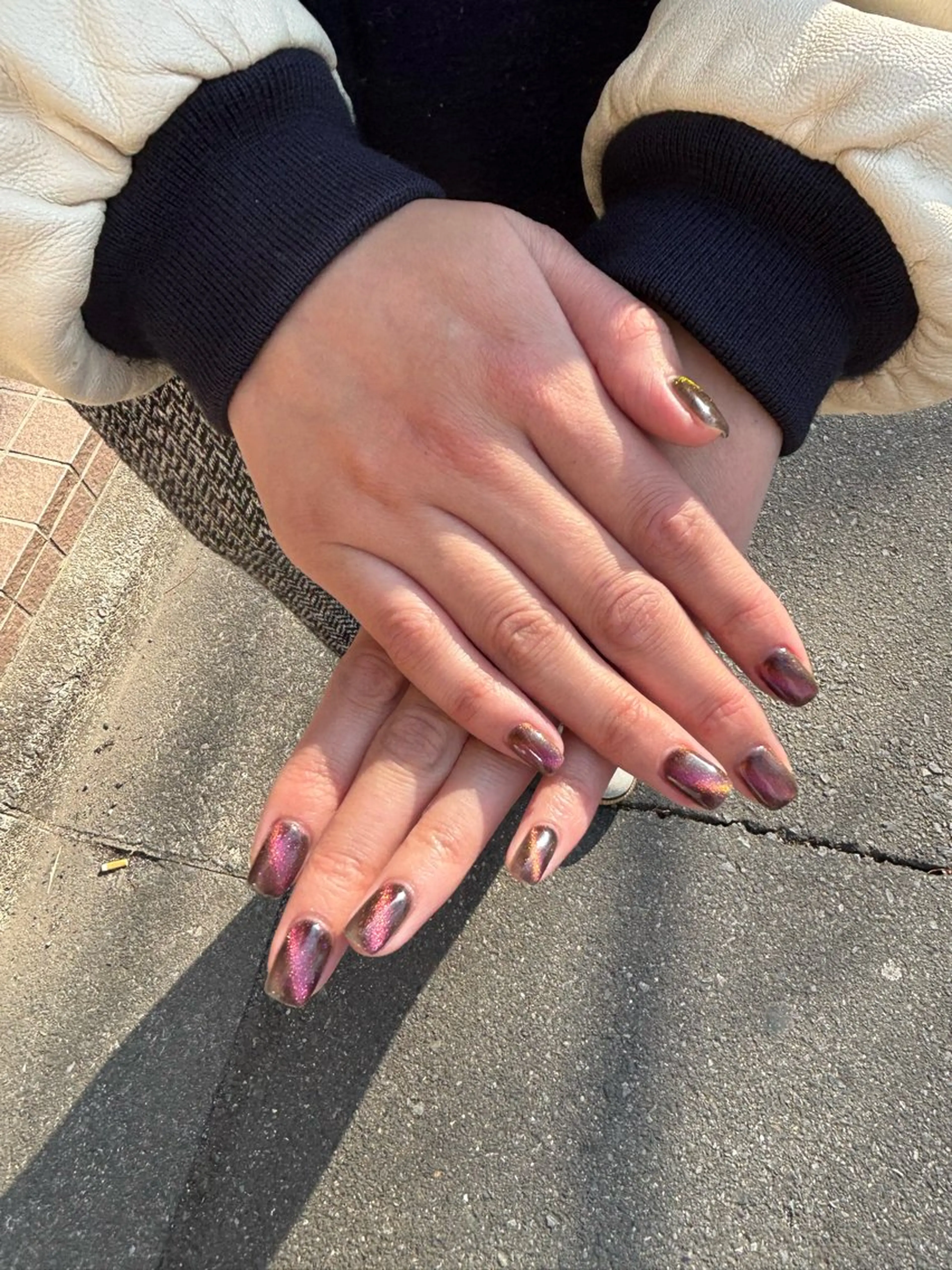 ネイル マグネットネイル ハンドネイル シンプリーワン 渋谷店🪄MOENAのネイルデザイン