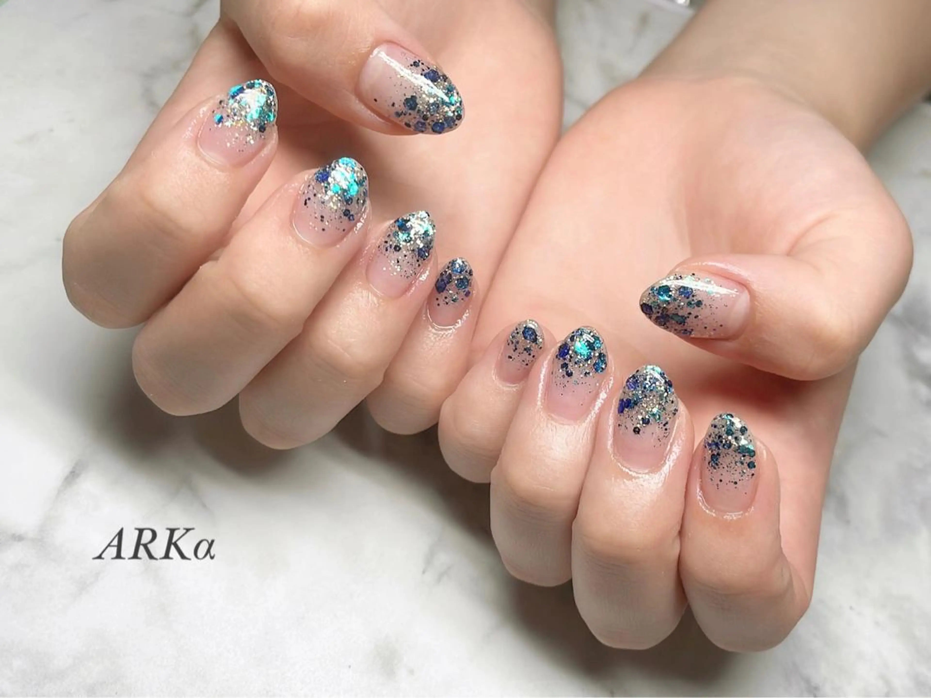 【オフなし】ハンドシンプルコース✨ワンカラーorラメグラデーションorカラーグラデーション💅の写真