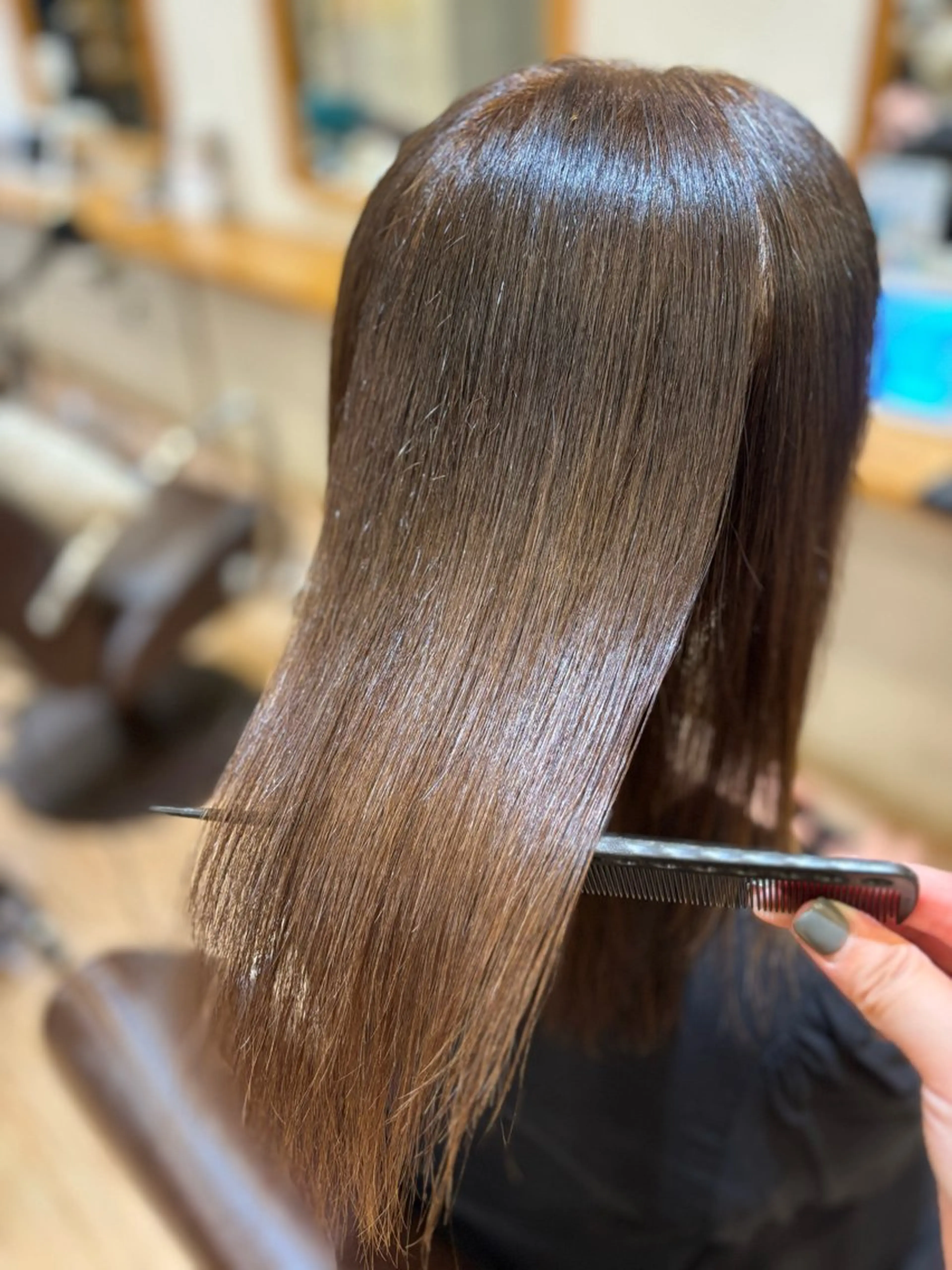 ロング 髪質改善 loops北山田店所属・すなが/ハイライト モデル募集中のヘアスタイル