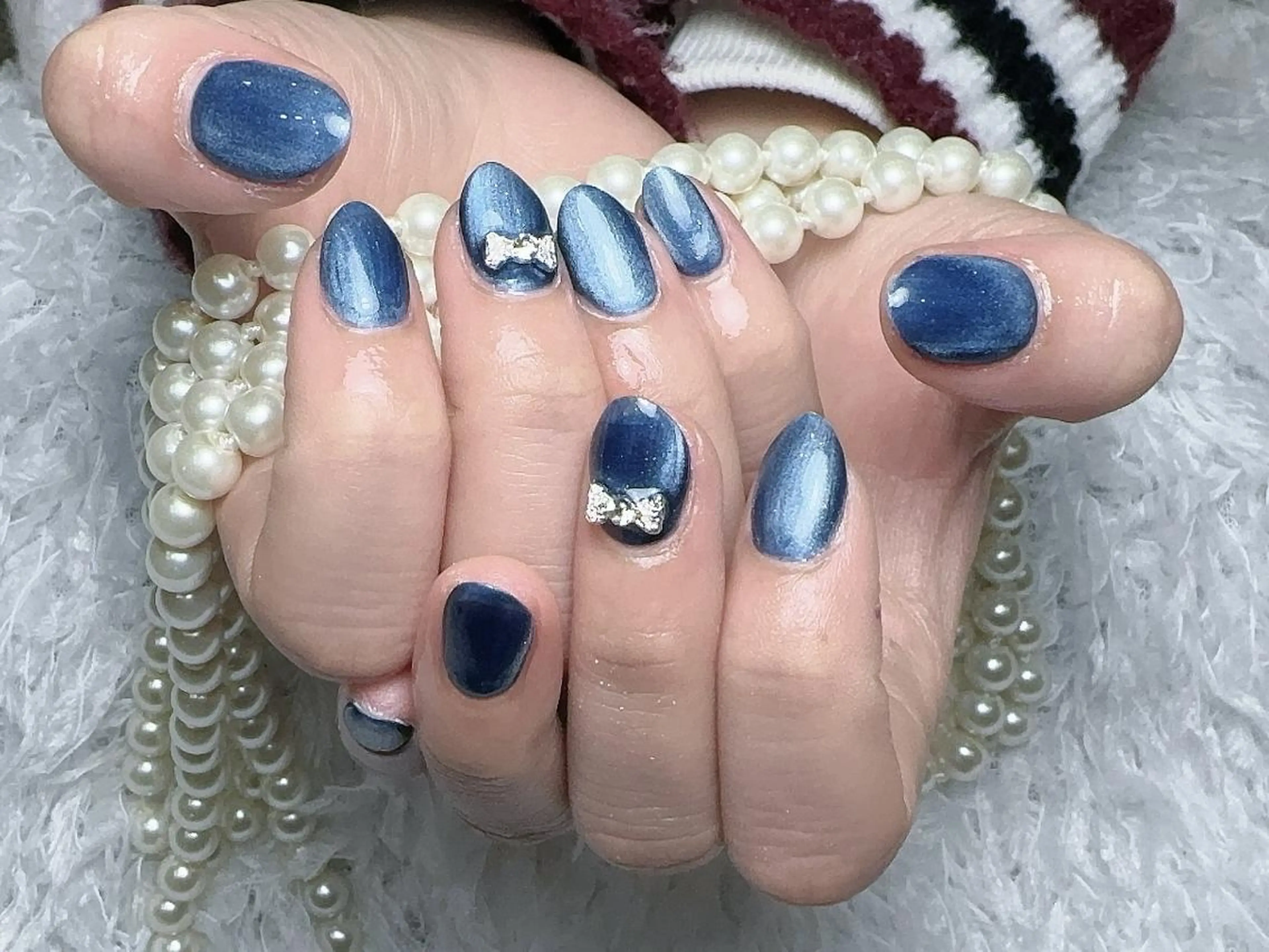 ネイル ki🍒🍒 ki ツルツルネイルのネイルデザイン