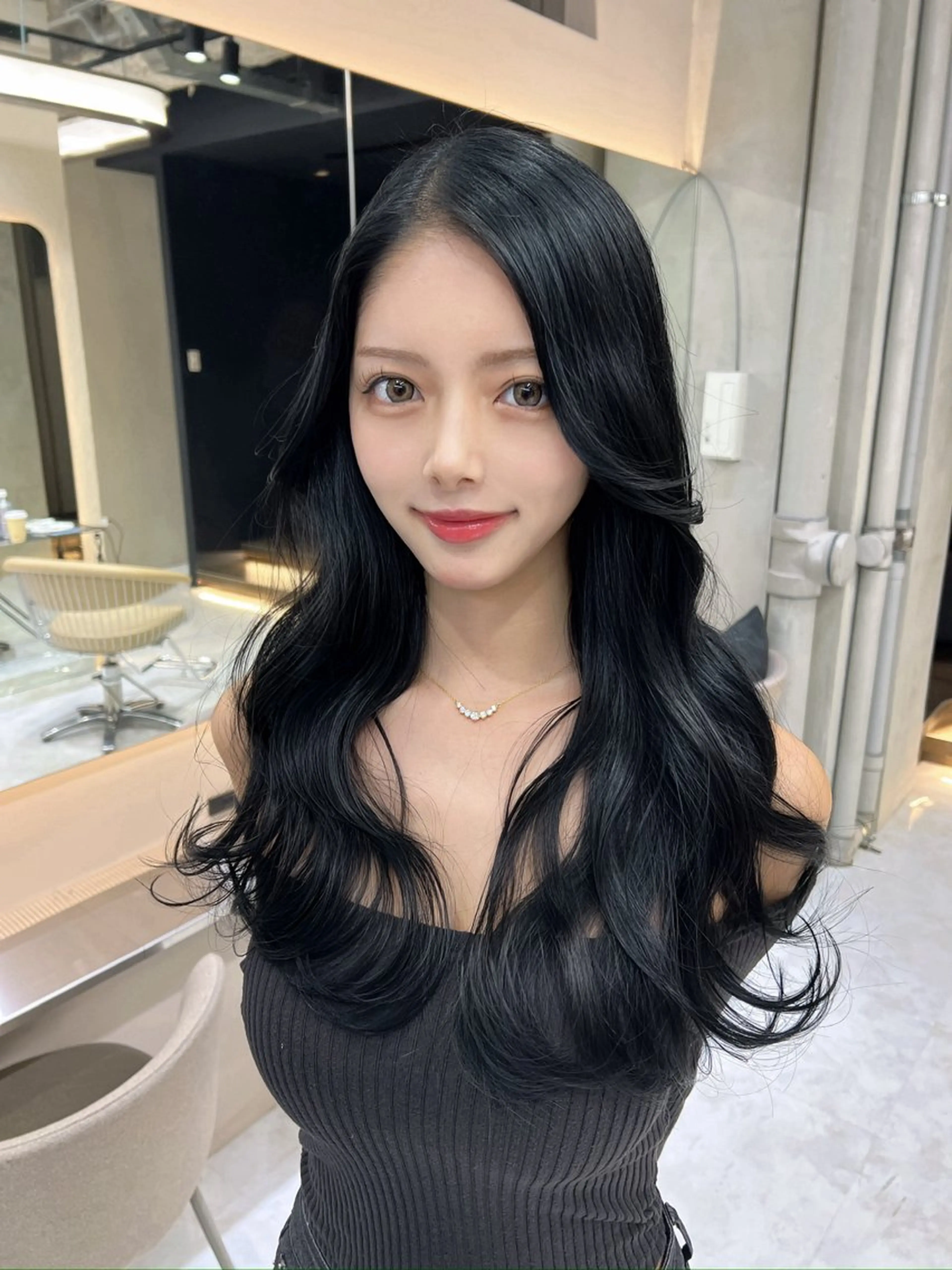 ロング 縮毛矯正 トリートメント カット ヘアカラー トリートメント 🫧髪質改善 講師🫧🍎幹細胞のヘアスタイル