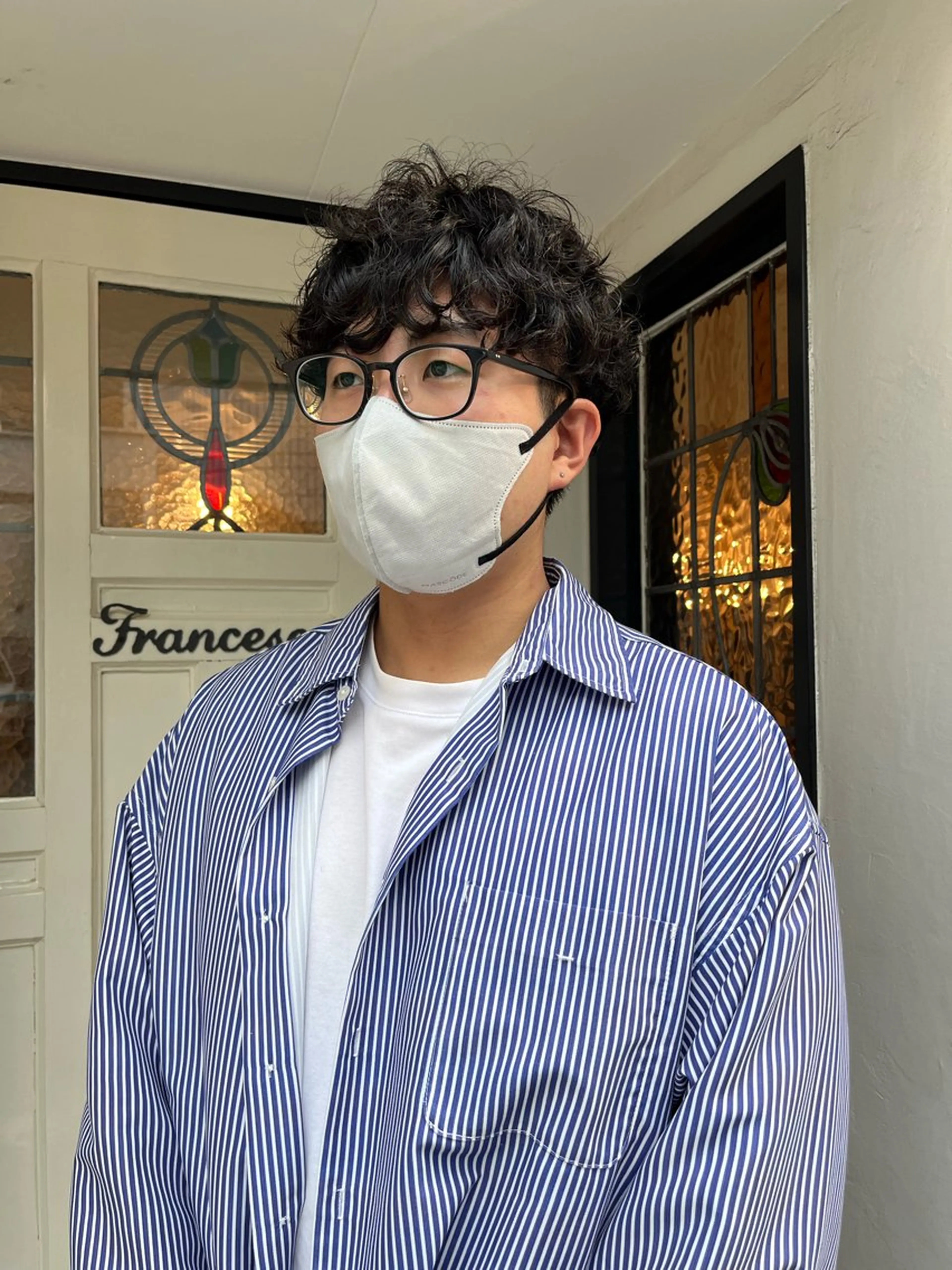 ショート パーマ メンズ マッシュ メンズパーマ 🧸メンズカット 🧸conatsuのヘアスタイル